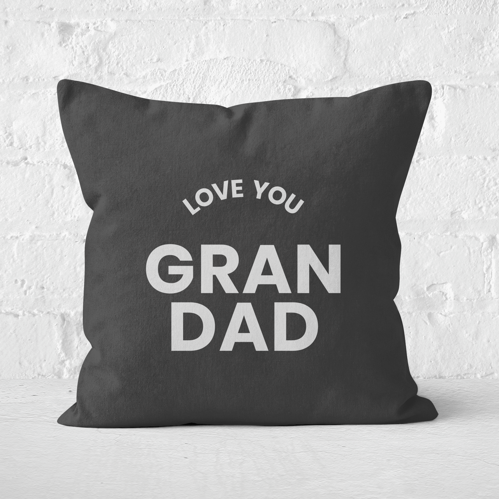 Love You Grandad Square Cushion - 60x60cm - Soft Touch