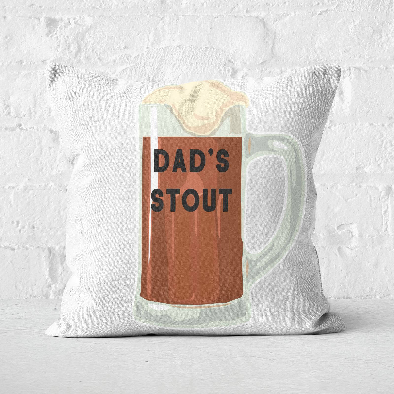 Dad's Stout Square Cushion - 60x60cm - Soft Touch