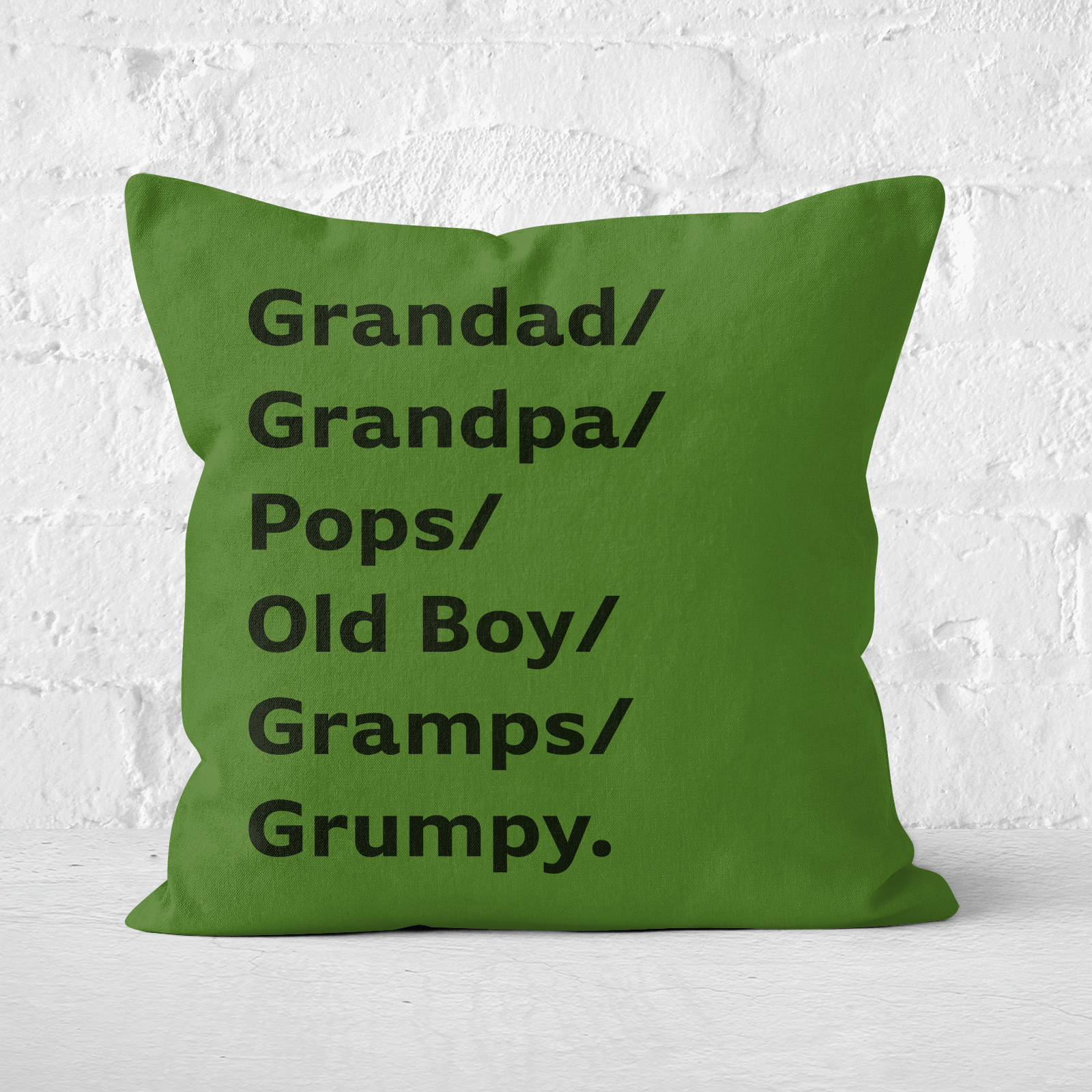 Grandad/Grandpa/Pops... Square Cushion - 60x60cm - Soft Touch