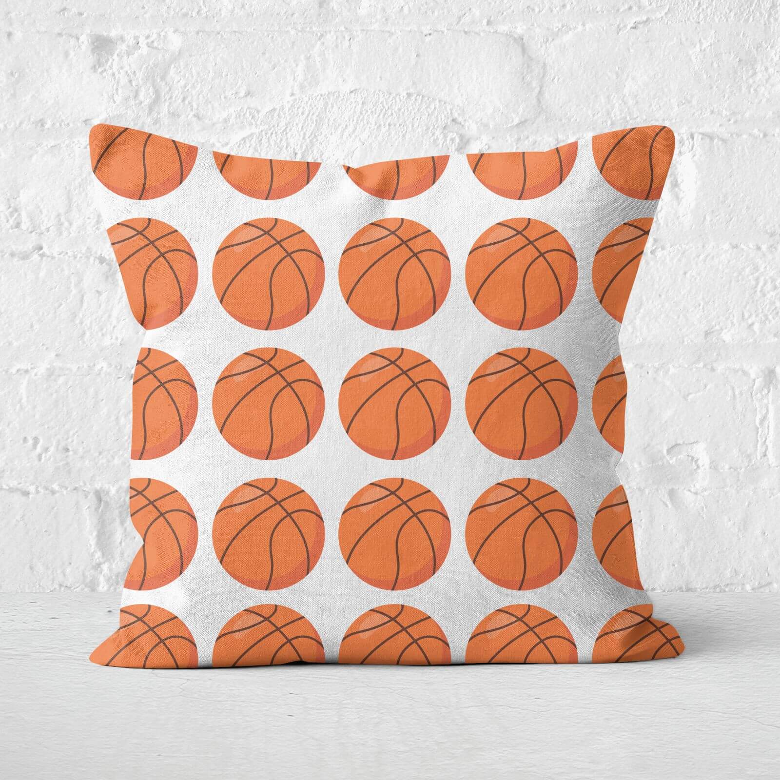 Basketball Square Cushion - 60x60cm - Soft Touch