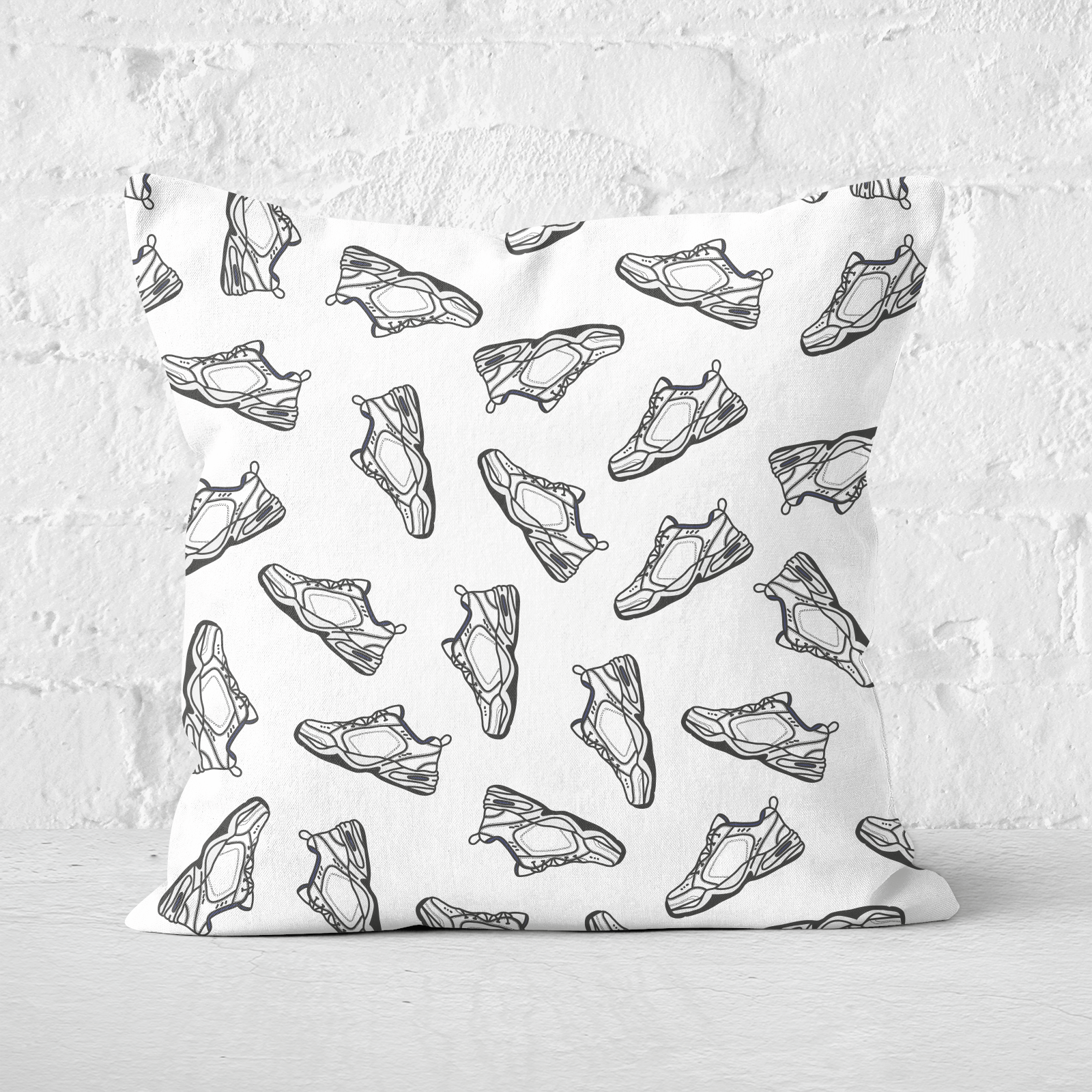 Dad Trainers Square Cushion - 40x40cm - Soft Touch