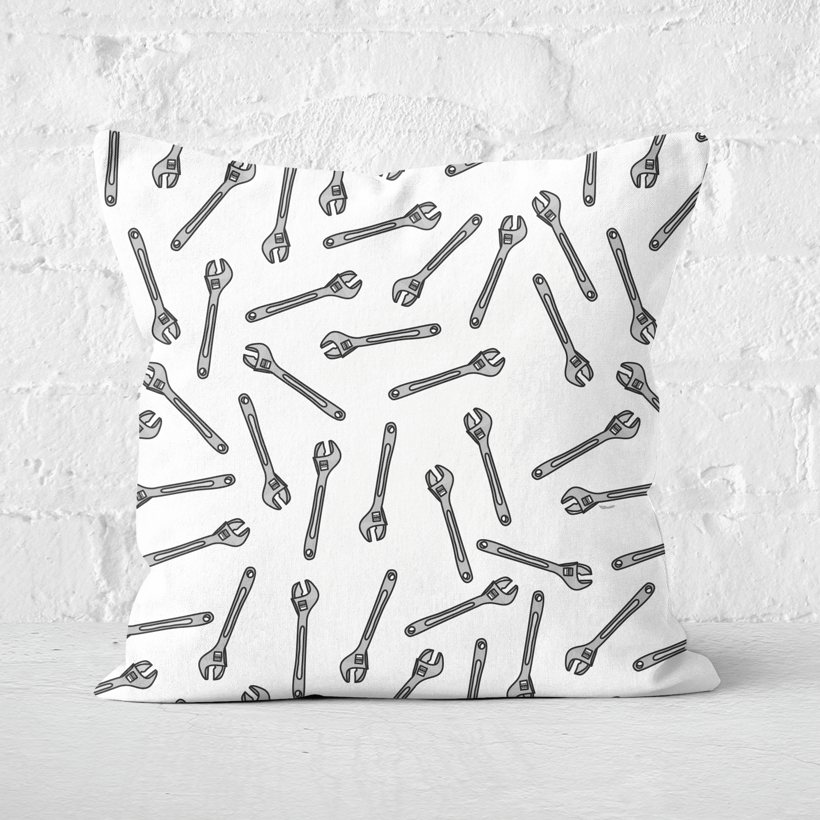 Spanner Square Cushion - 60x60cm - Soft Touch