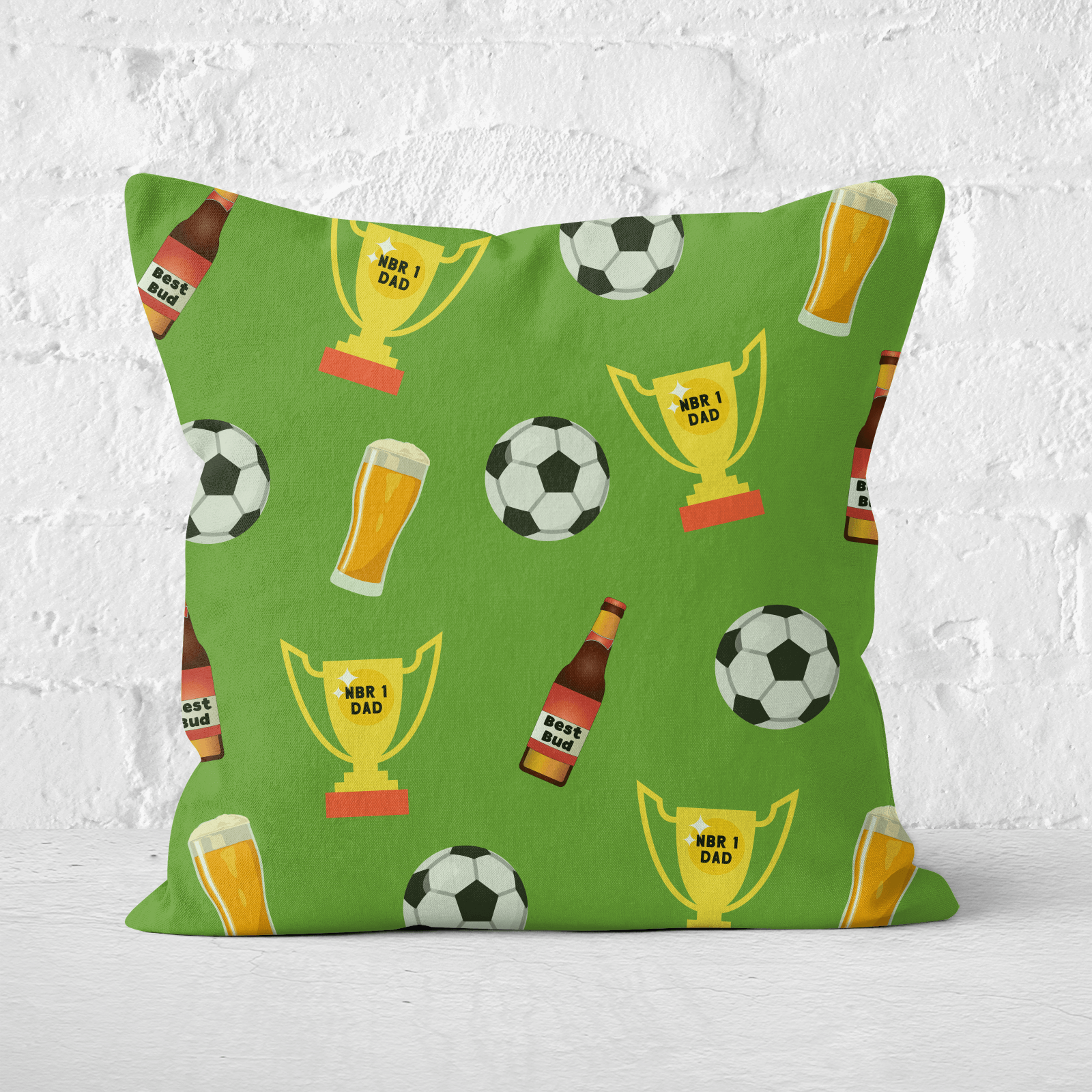 Football Fan Square Cushion - 60x60cm - Soft Touch