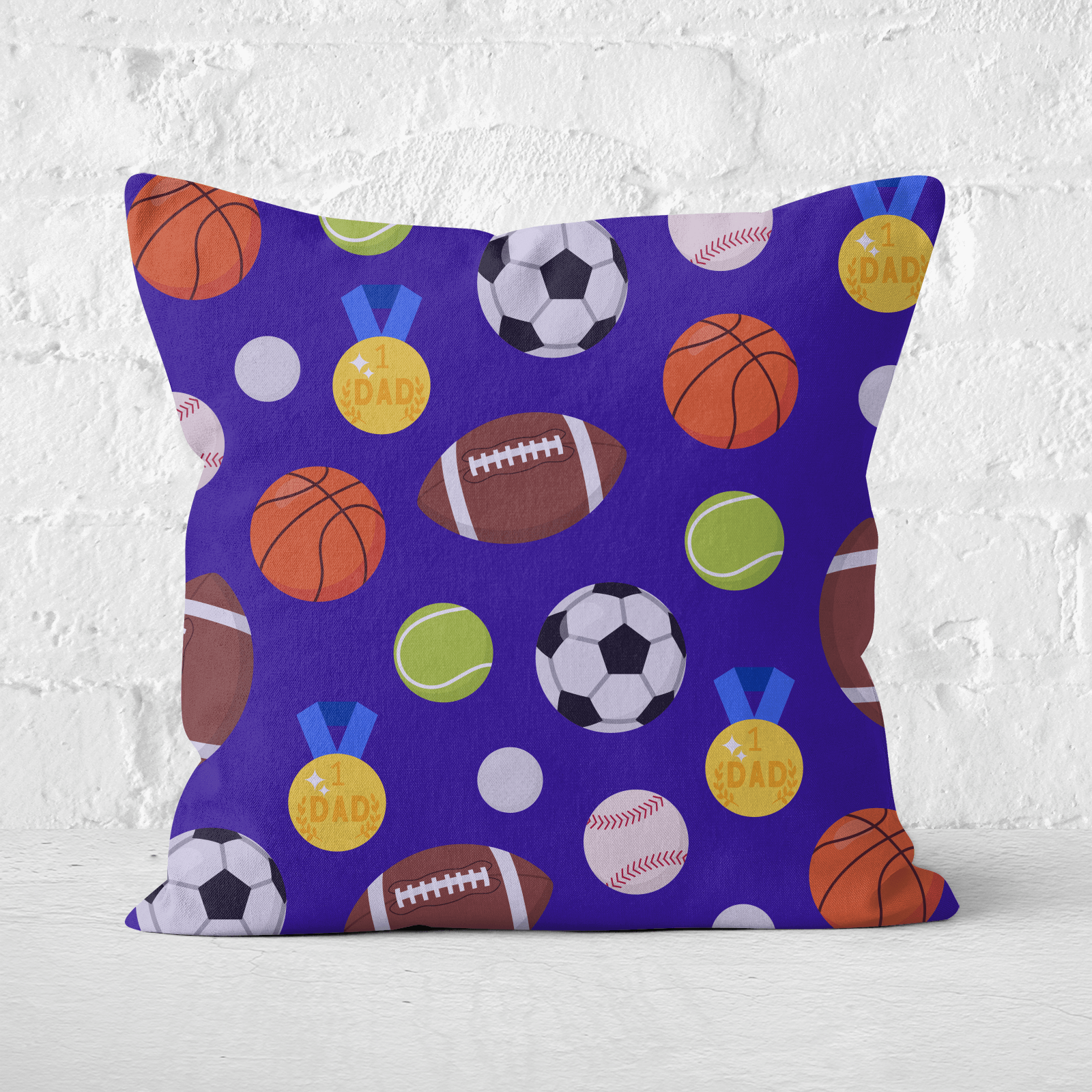 Sports Dad Square Cushion - 60x60cm - Soft Touch
