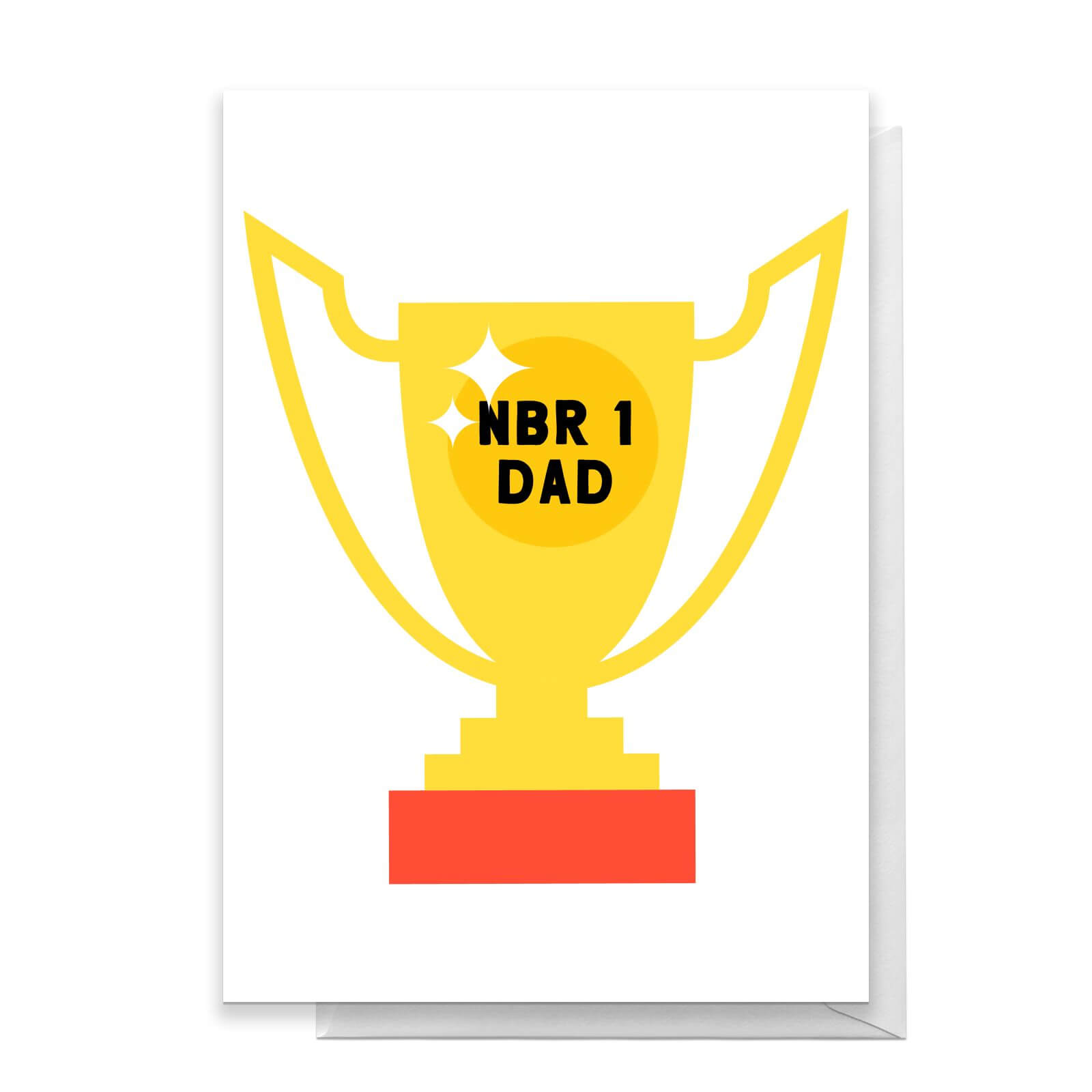 Nbr 1 Dad Trophy Greetings Card - Standard Card