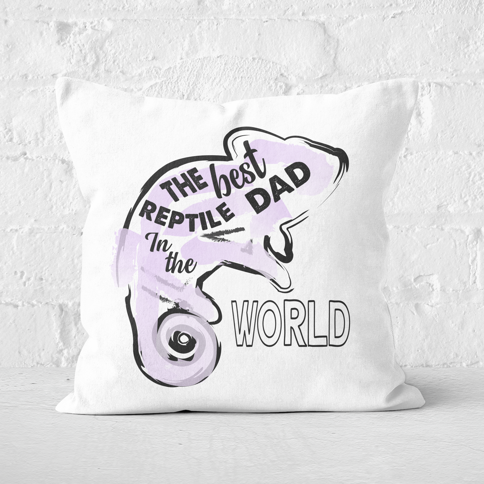 Reptile Dad Square Cushion - 60x60cm - Soft Touch