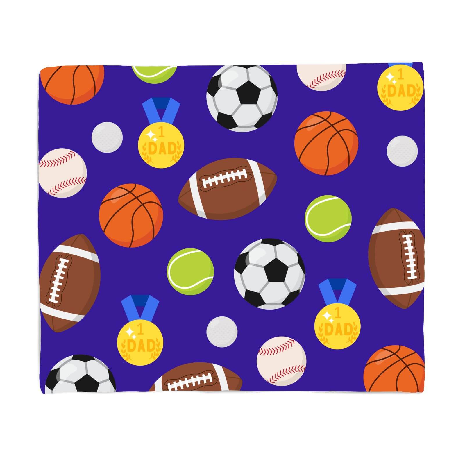 Sports Dad Fleece Blanket