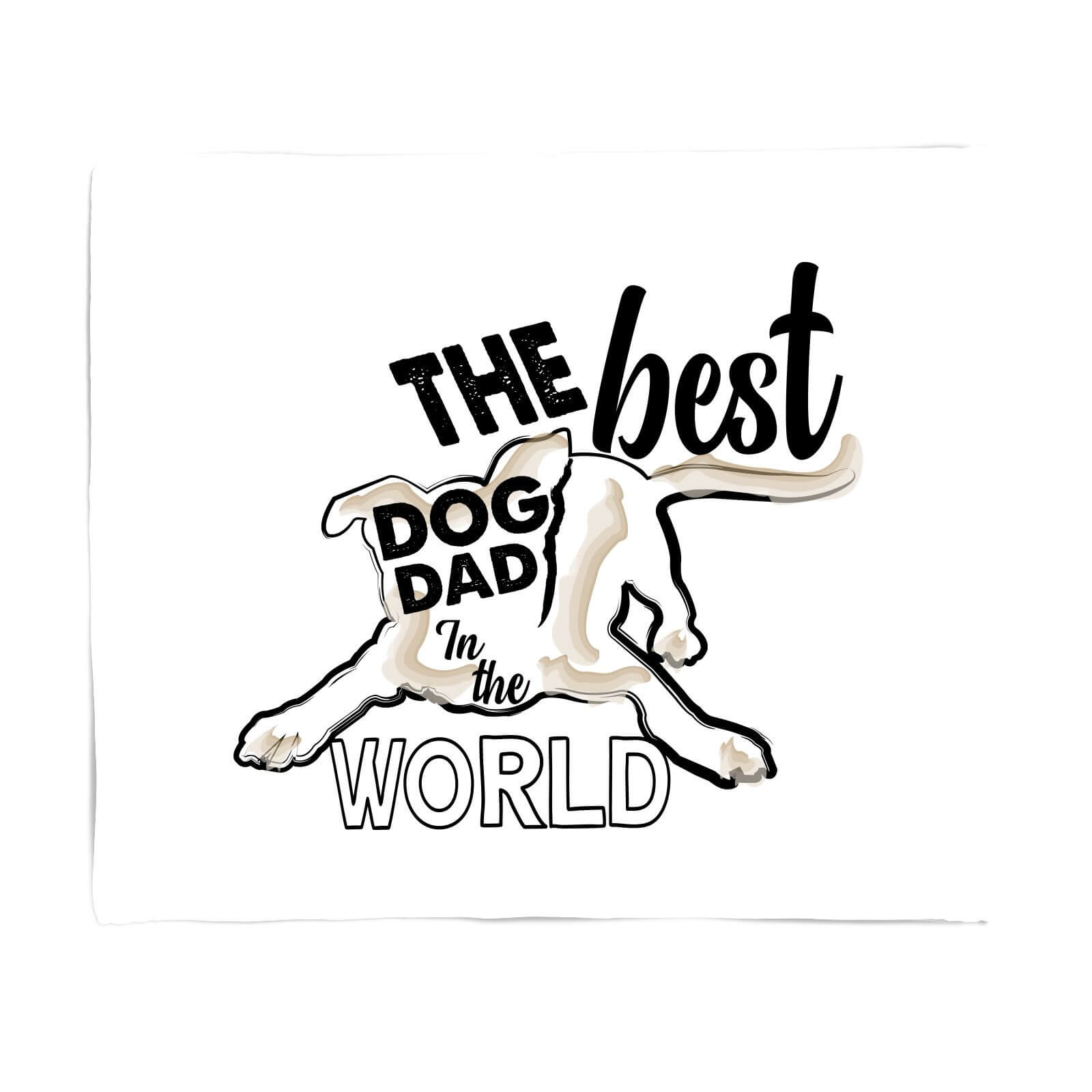 Dog Dad Fleece Blanket