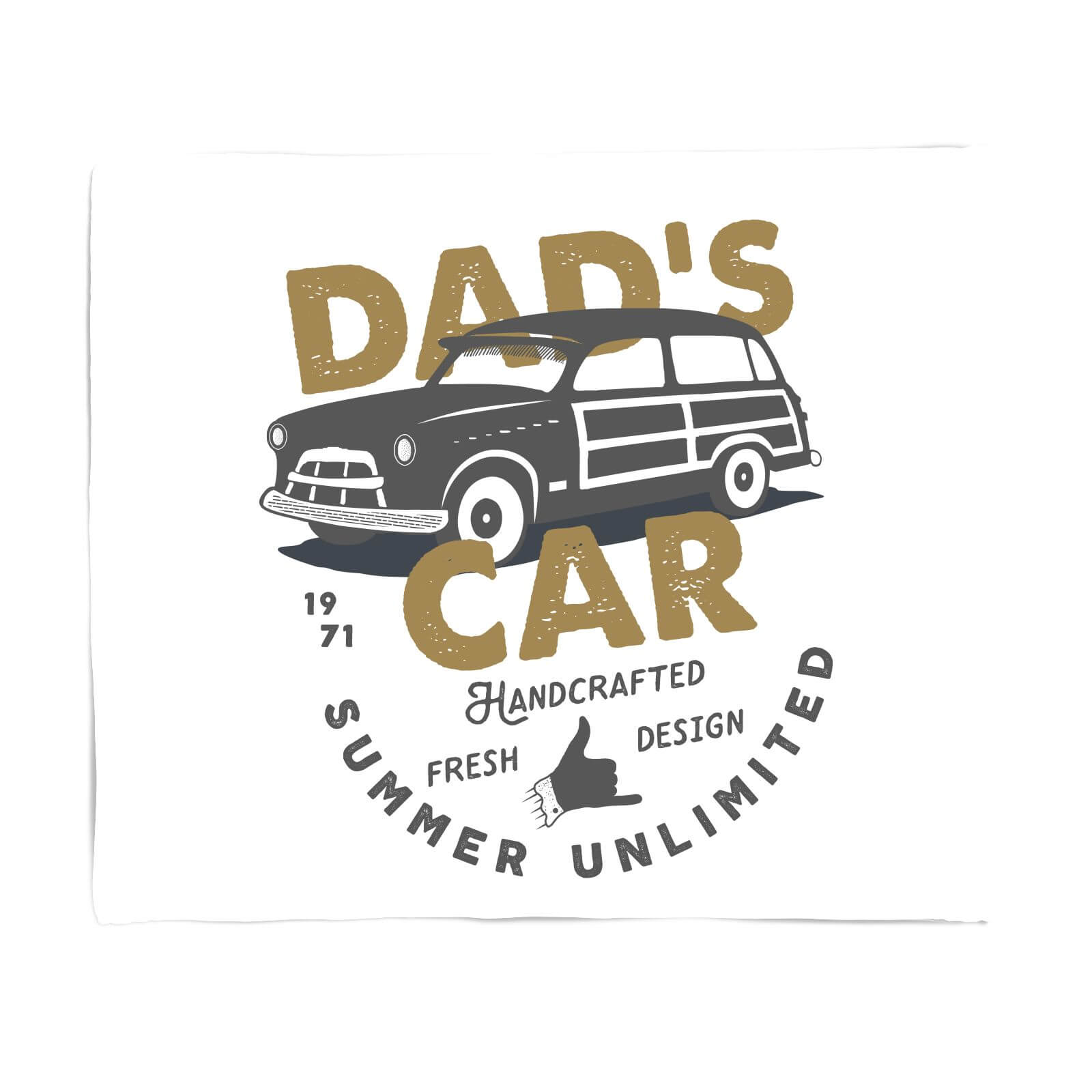 Dad's Car Fleece Blanket