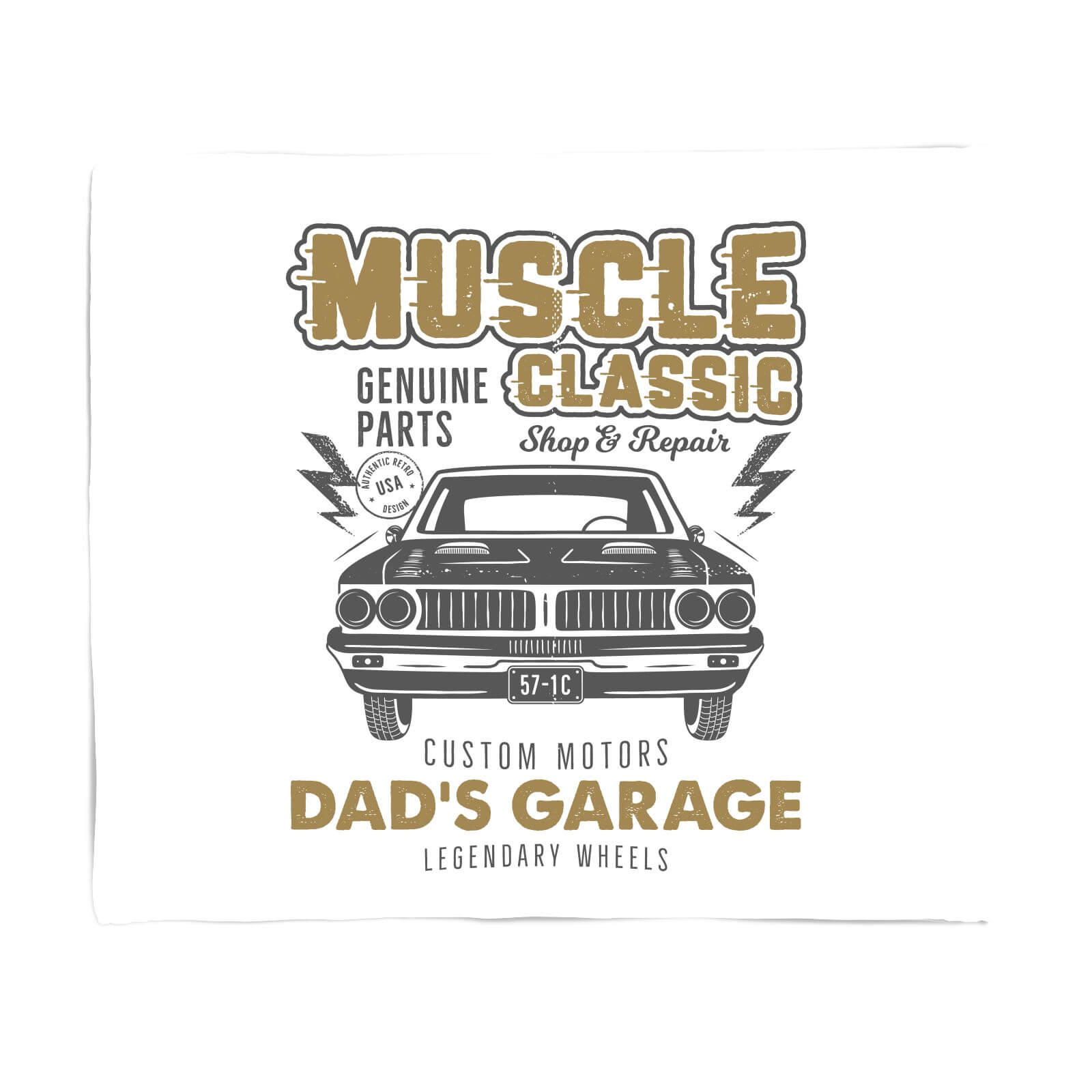 Dad's Garage Fleece Blanket