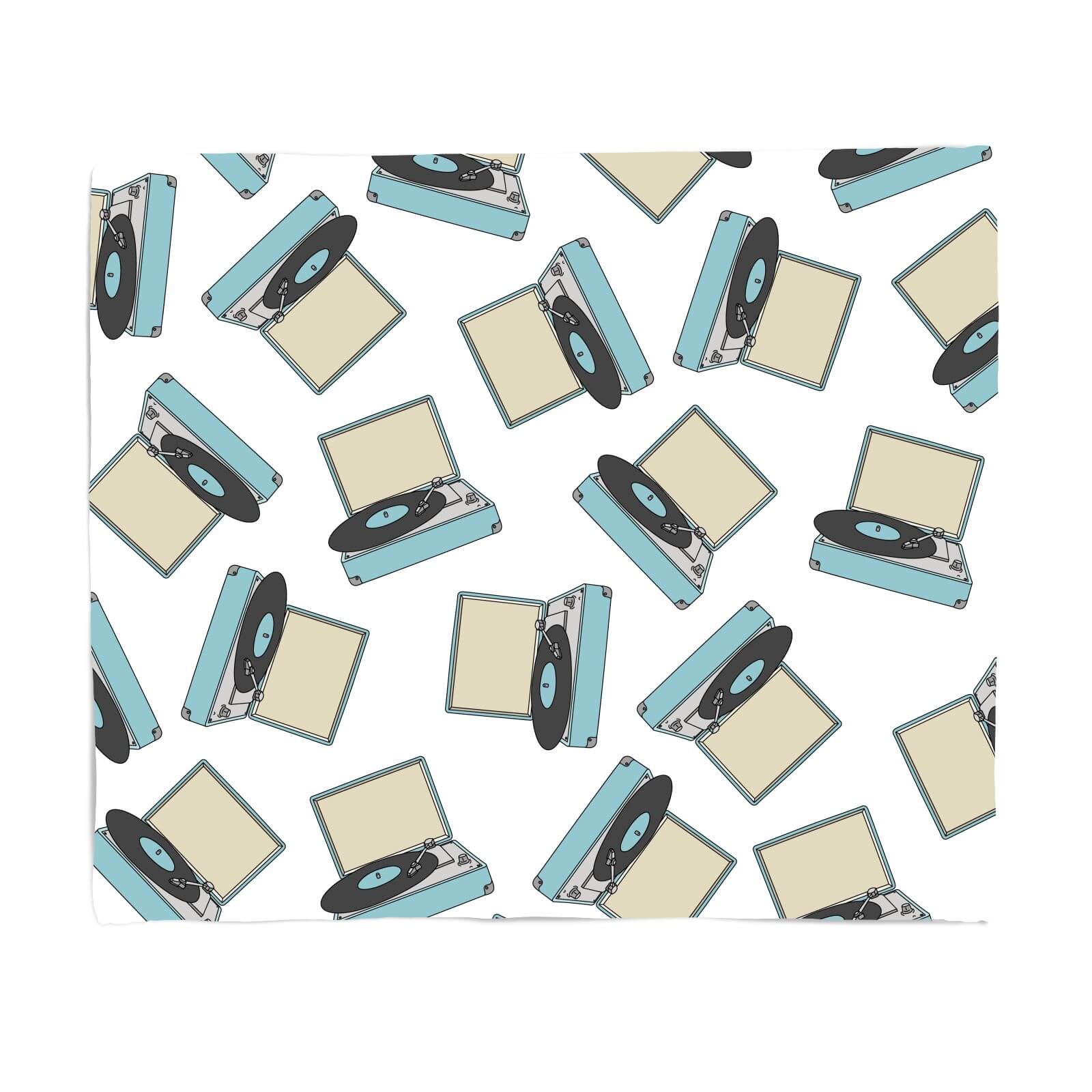 Record Player Fleece Blanket