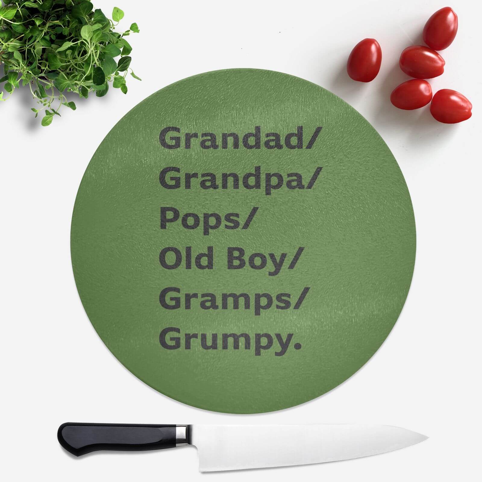 Grandad/Grandpa/Pops... Round Chopping Board