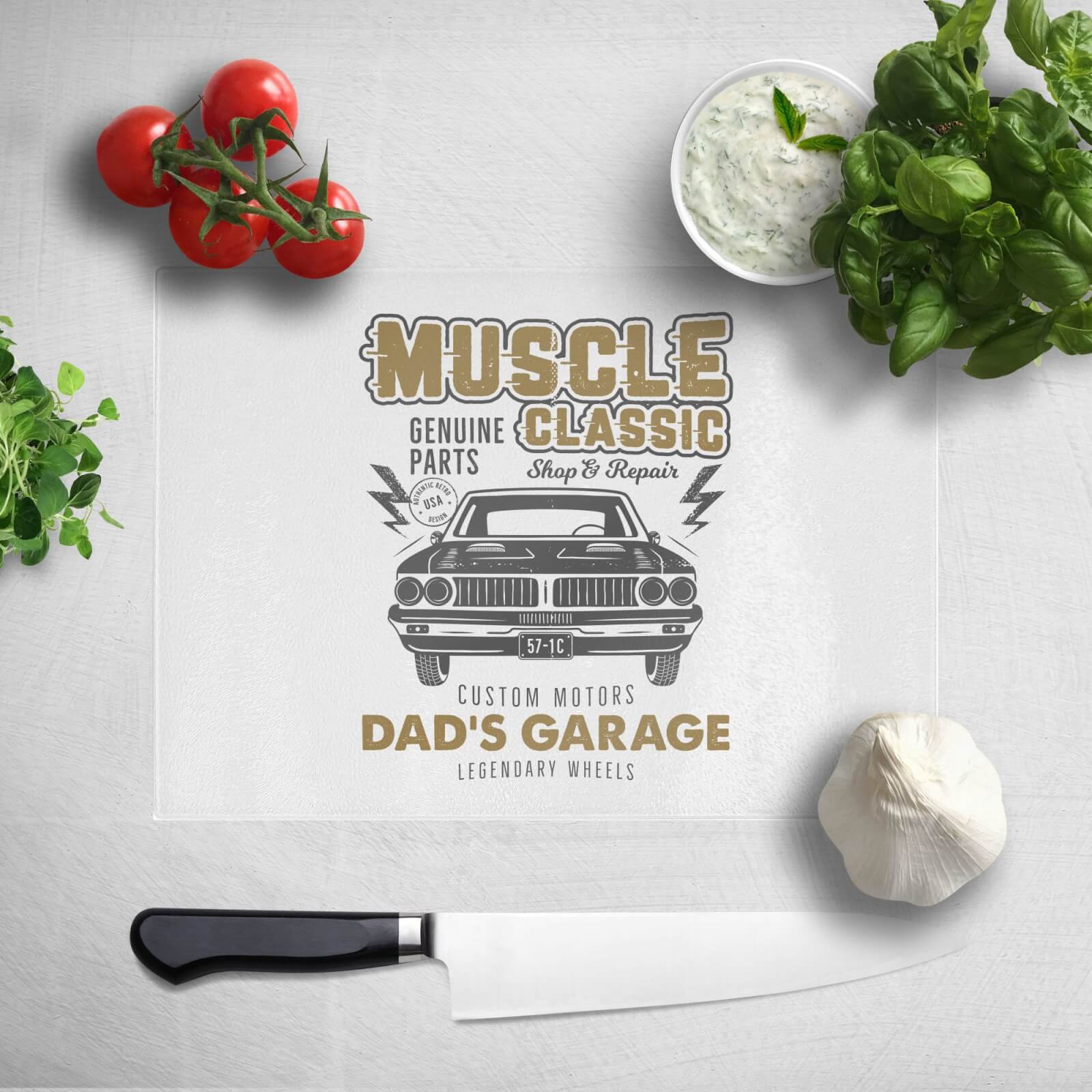 Dad's Garage Chopping Board