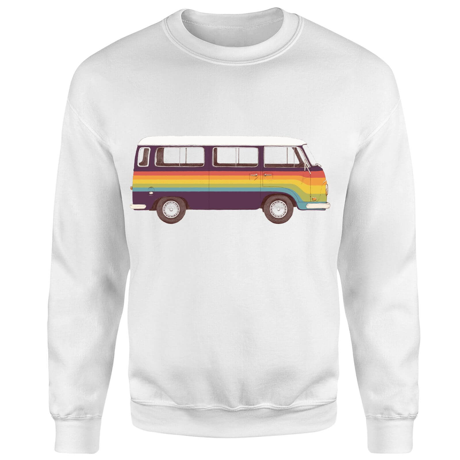 Rainbow Van Sweatshirt - White - S - White