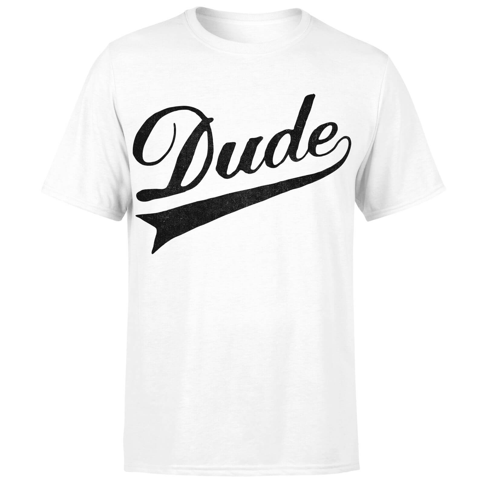 Dude Men's T-Shirt - White - XS - White