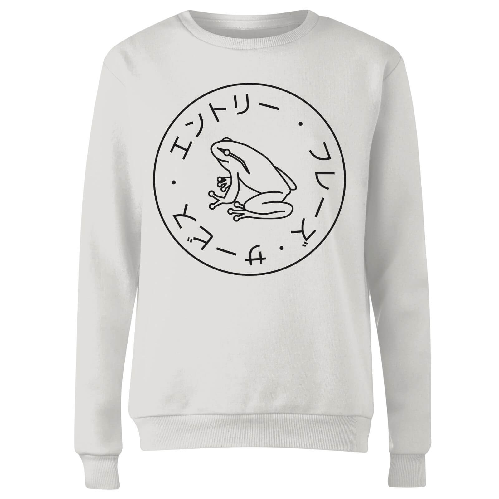 Frog Society Women's Sweatshirt - White - M - White