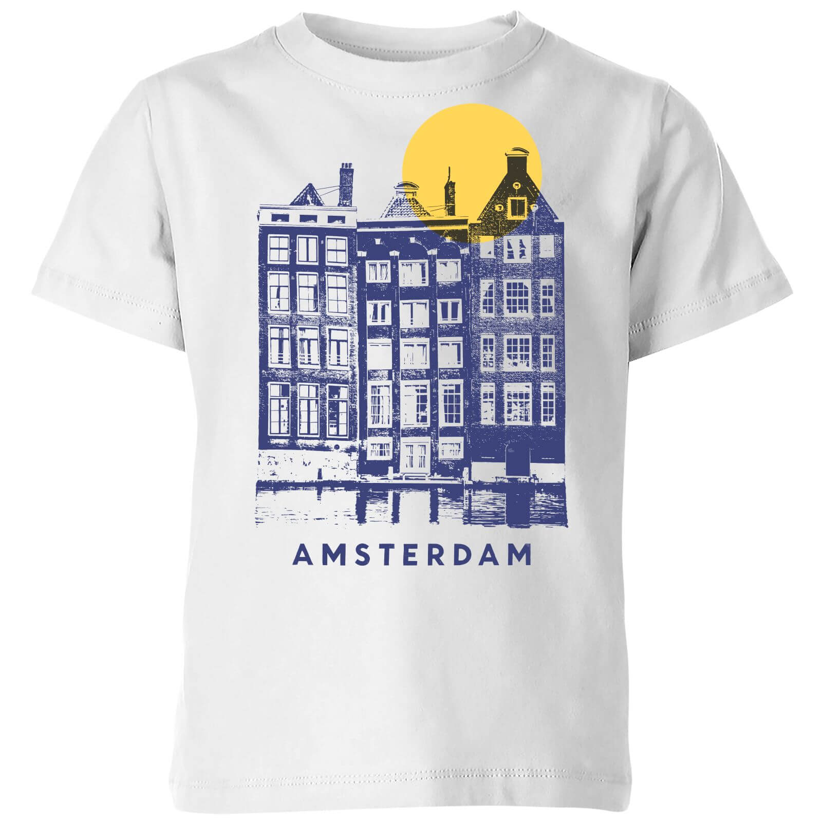 Amsterdam Kids' T-Shirt - White - 3-4 Years - White
