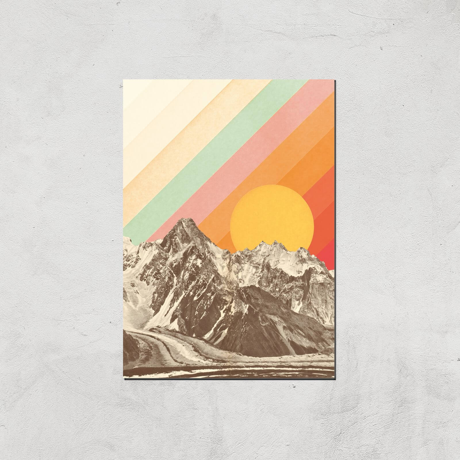 Mountainscape Giclee Art Print - A4 - Print Only