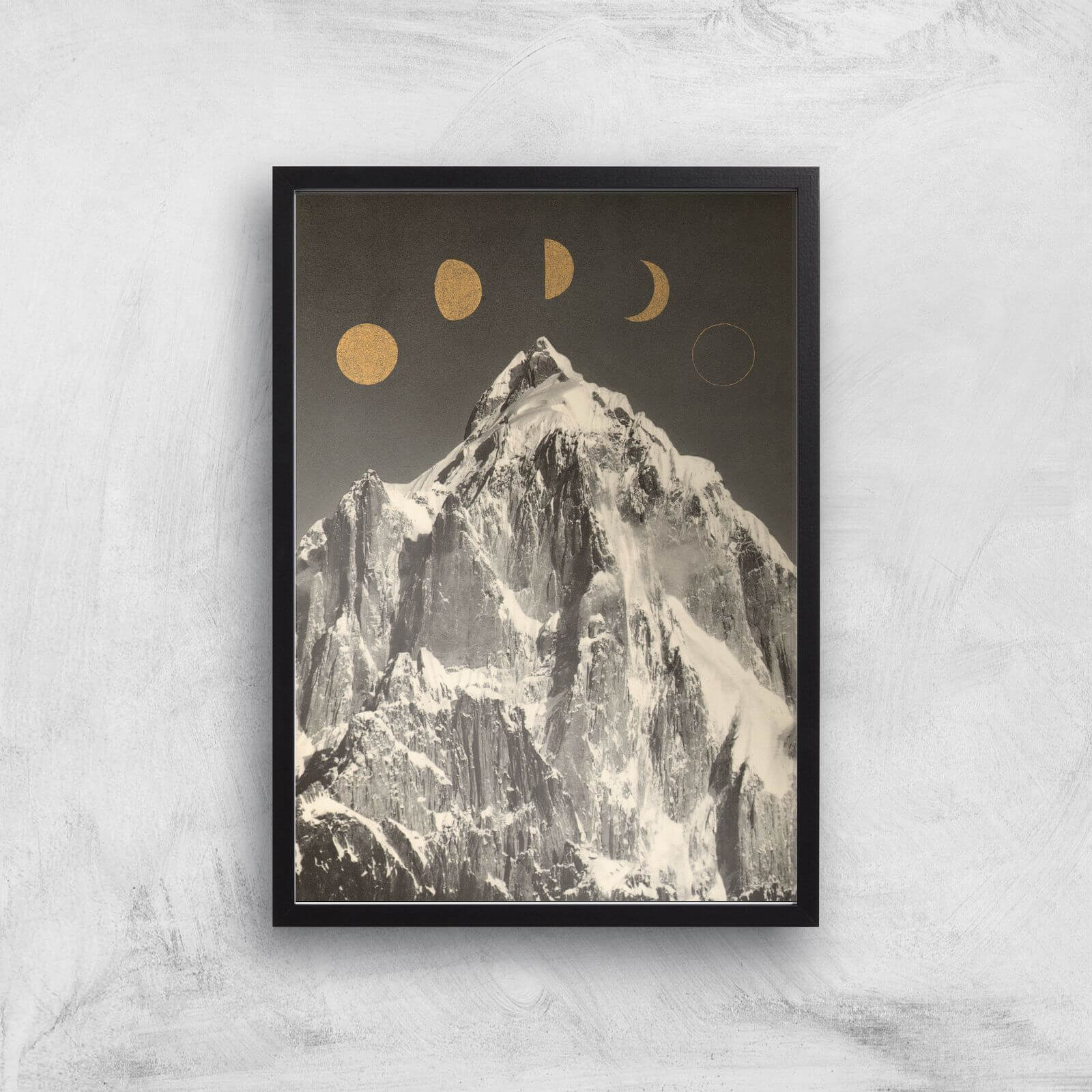 Moon Phases Giclee Art Print - A3 - Black Frame