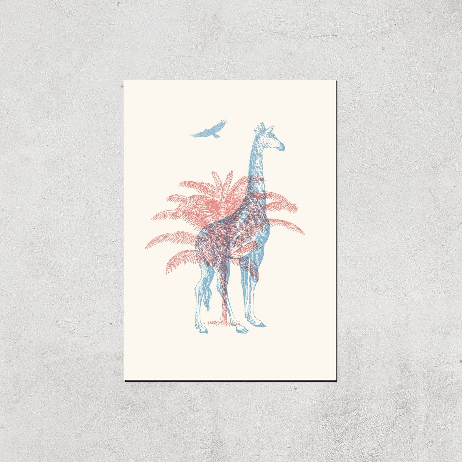 Giraffe Giclee Art Print - A4 - Print Only