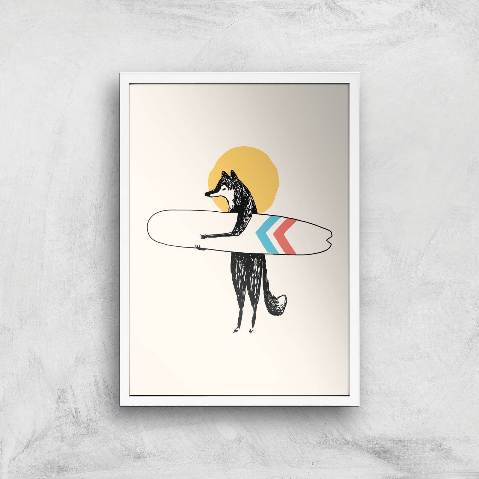 Here Comes The Sun Giclee Art Print - A2 - White Frame