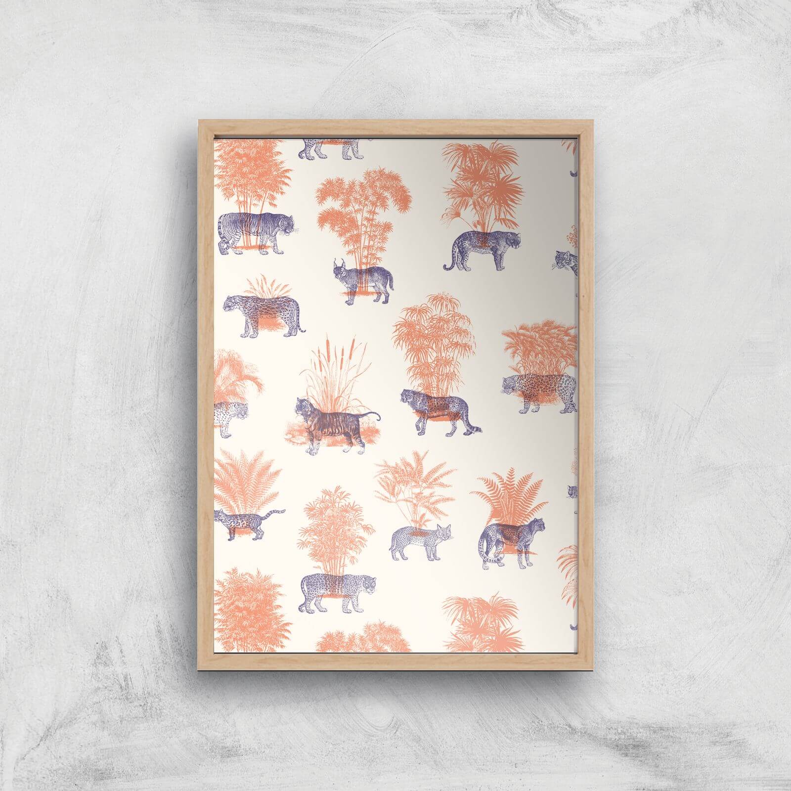 Where They Belong Tigers Giclee Art Print - A4 - Wooden Frame
