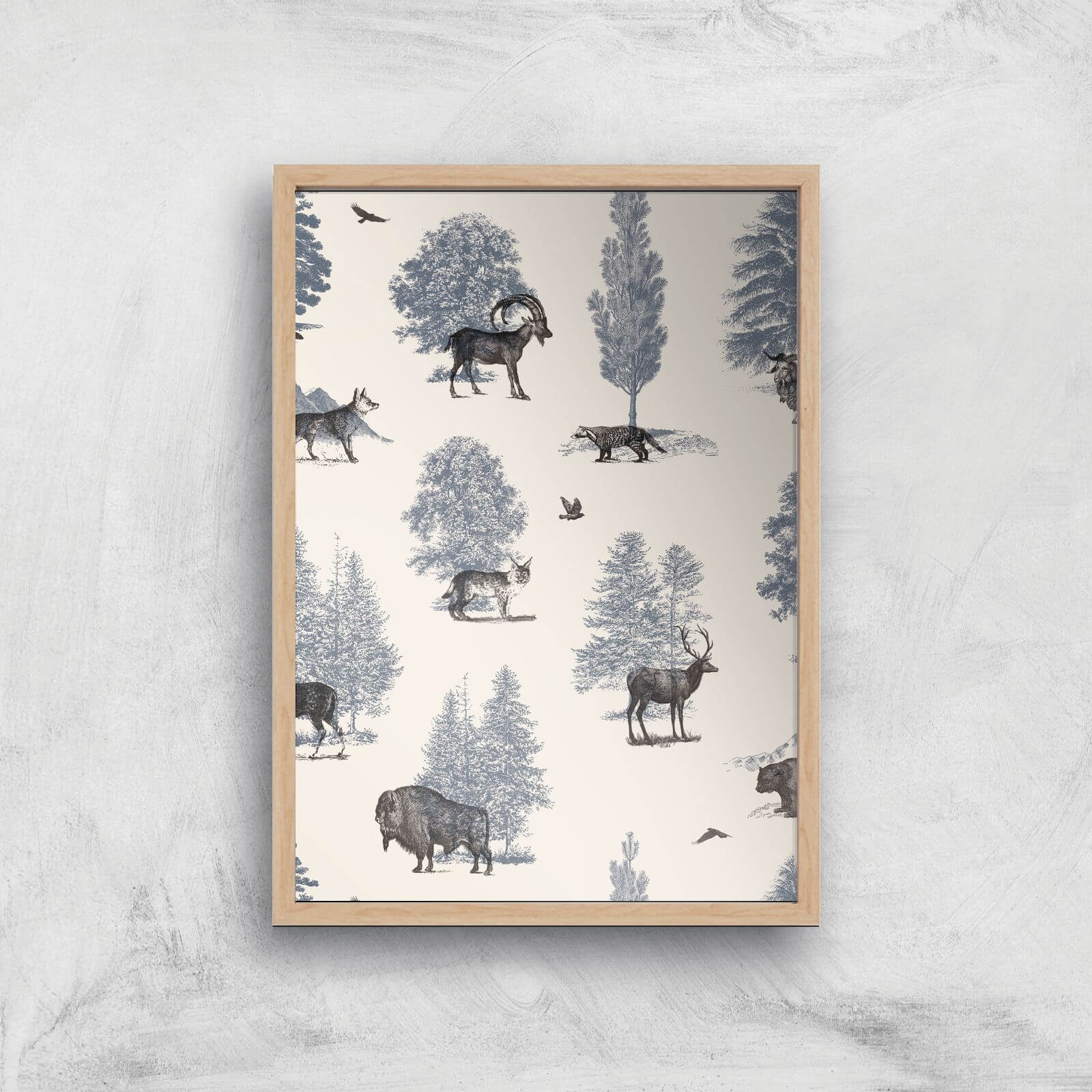 Where They Belong Winter Giclee Art Print - A3 - Wooden Frame