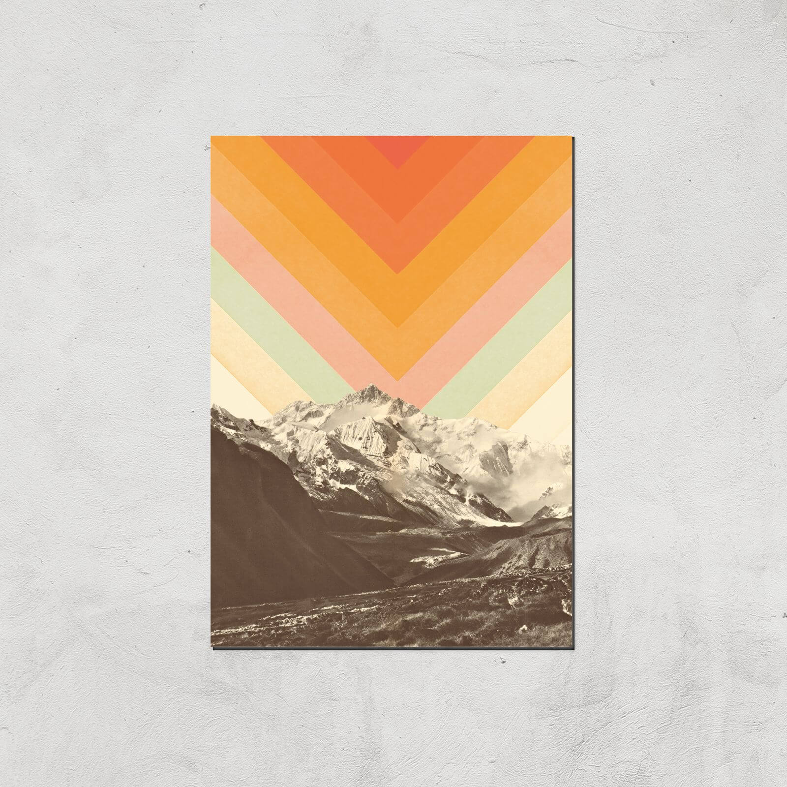 Mountainscape 2 Giclee Art Print - A4 - Print Only