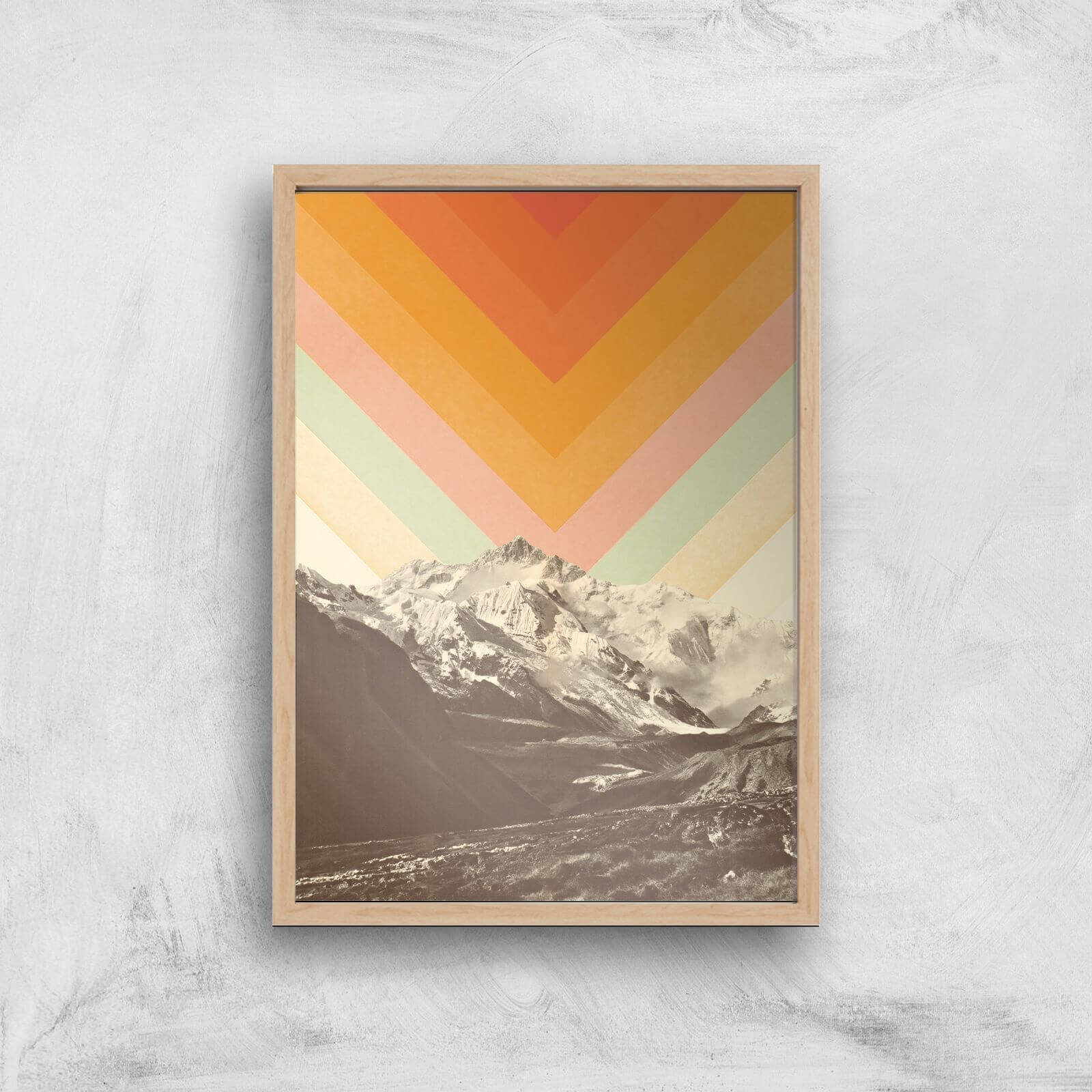 Mountainscape 2 Giclee Art Print - A3 - Wooden Frame