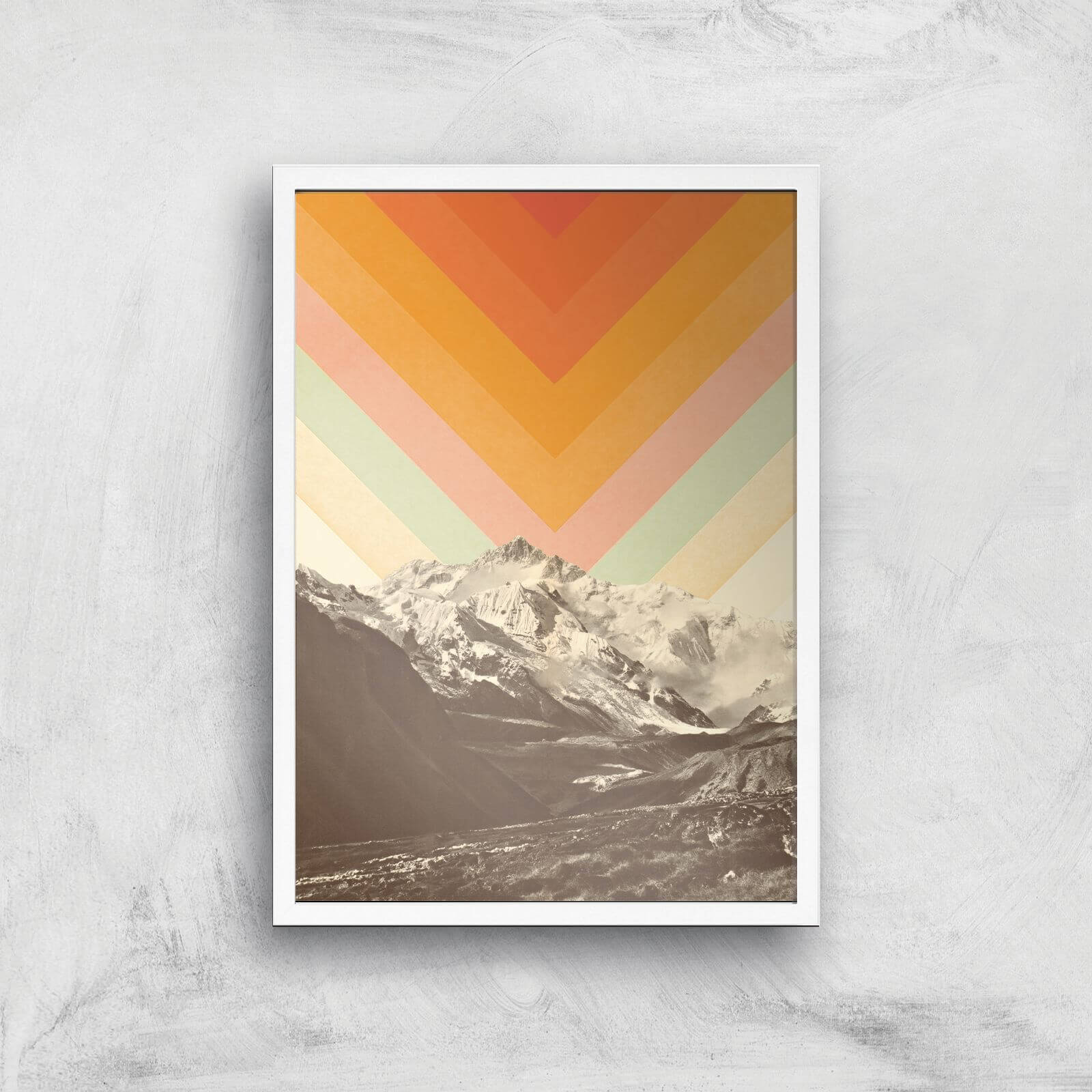 Mountainscape 2 Giclee Art Print - A3 - White Frame