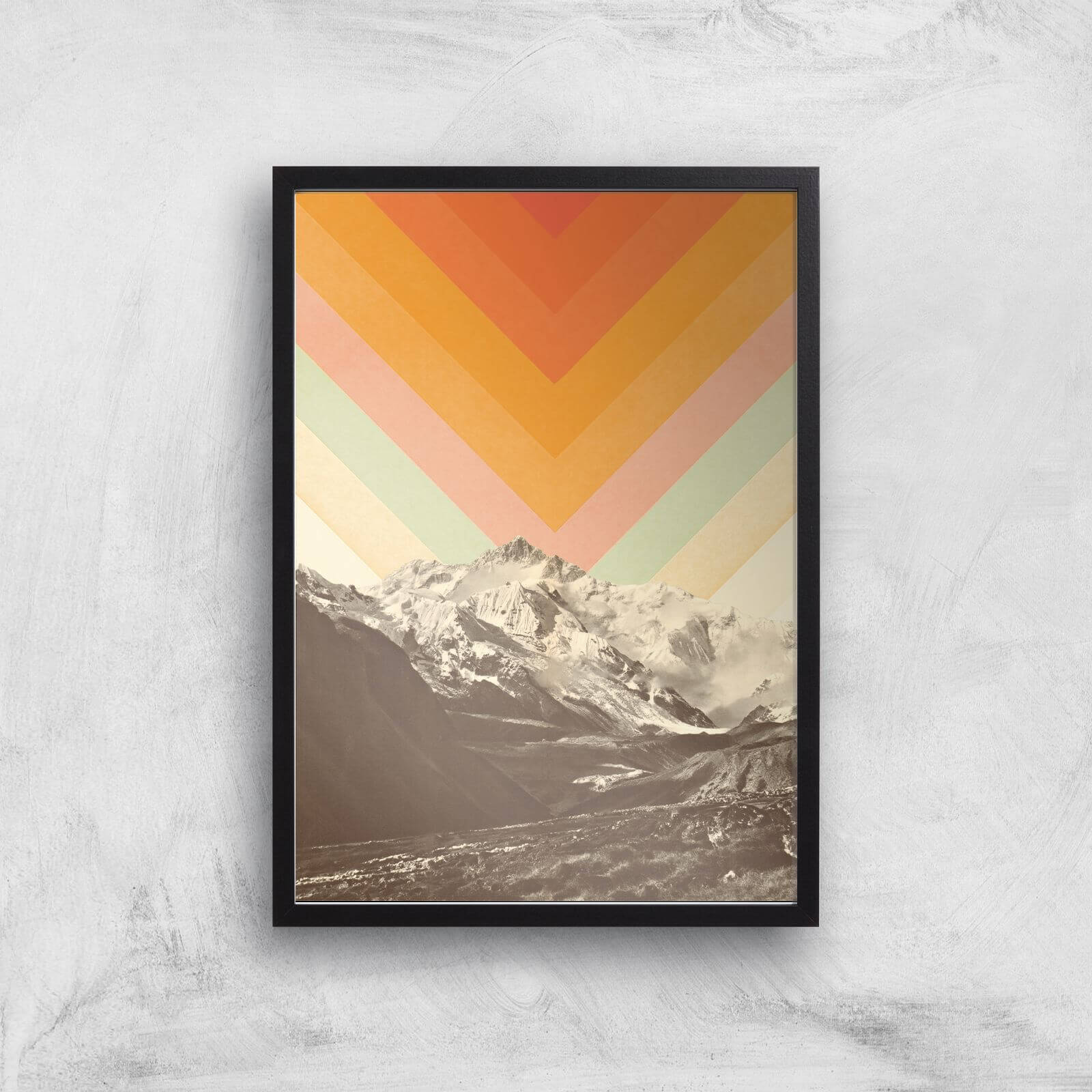 Mountainscape 2 Giclee Art Print - A3 - Black Frame