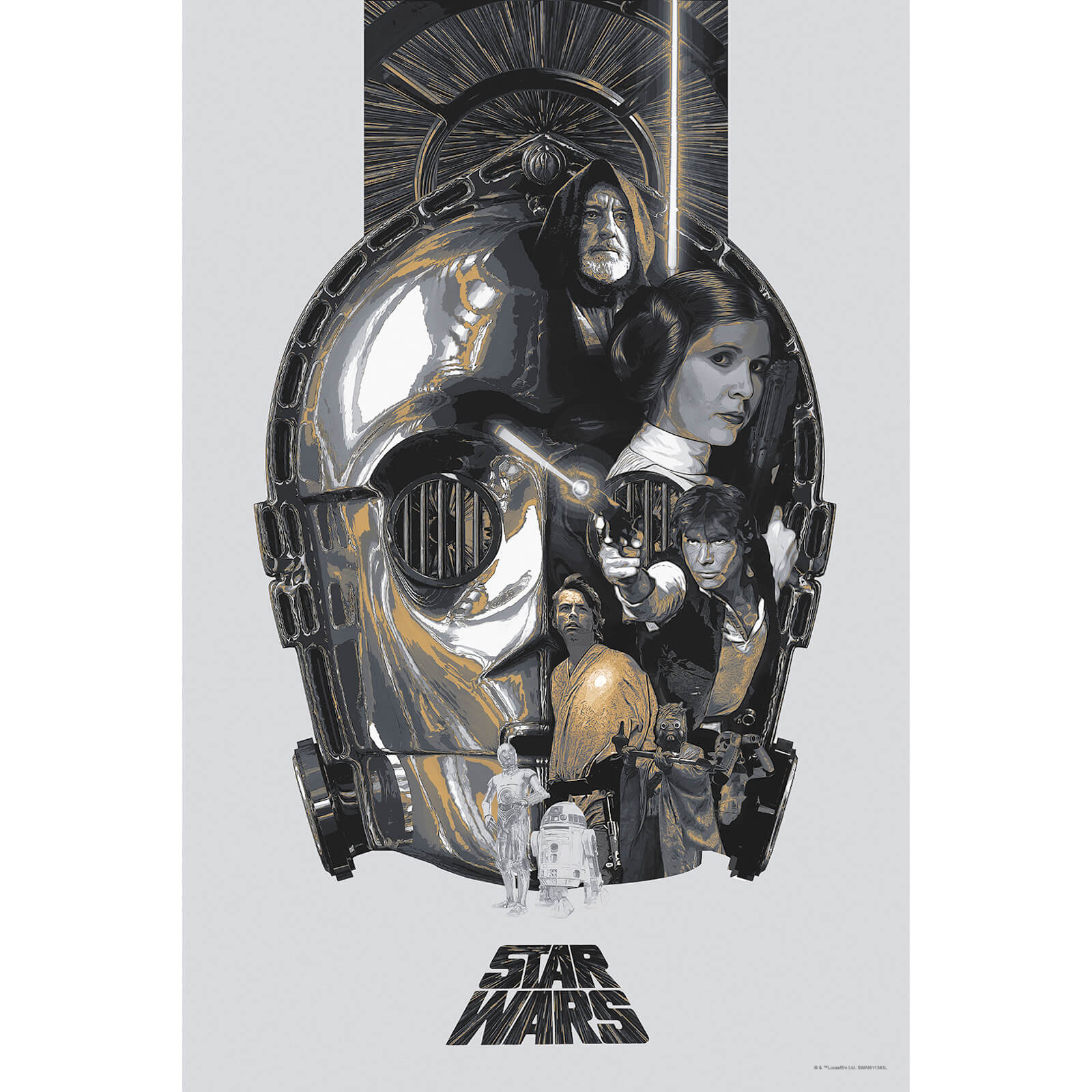 Star Wars: A New Hope 'The Fourth' Lithograph by Devin Schoeffler