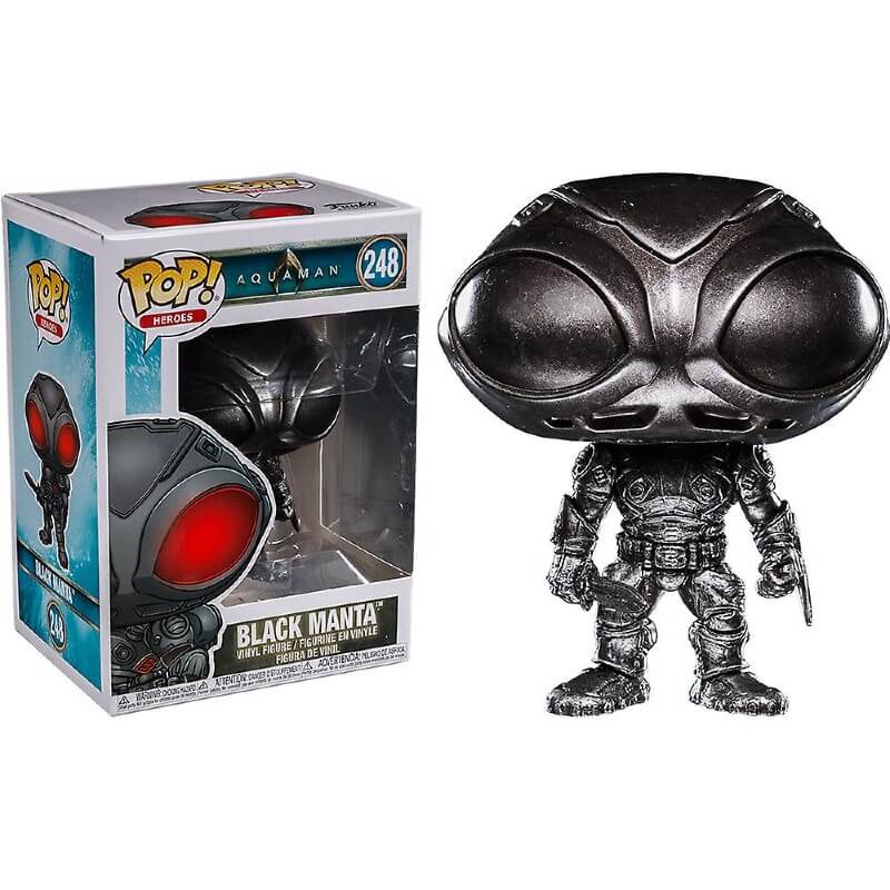 DC Comics Aquaman Black Manta Brushed Steel EXC Pop! Vinyl Figure