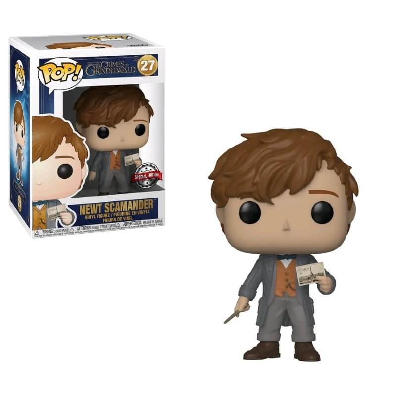 Fantastic Beasts 2 Newt With Postcard Exc Funko Pop! Vinyl