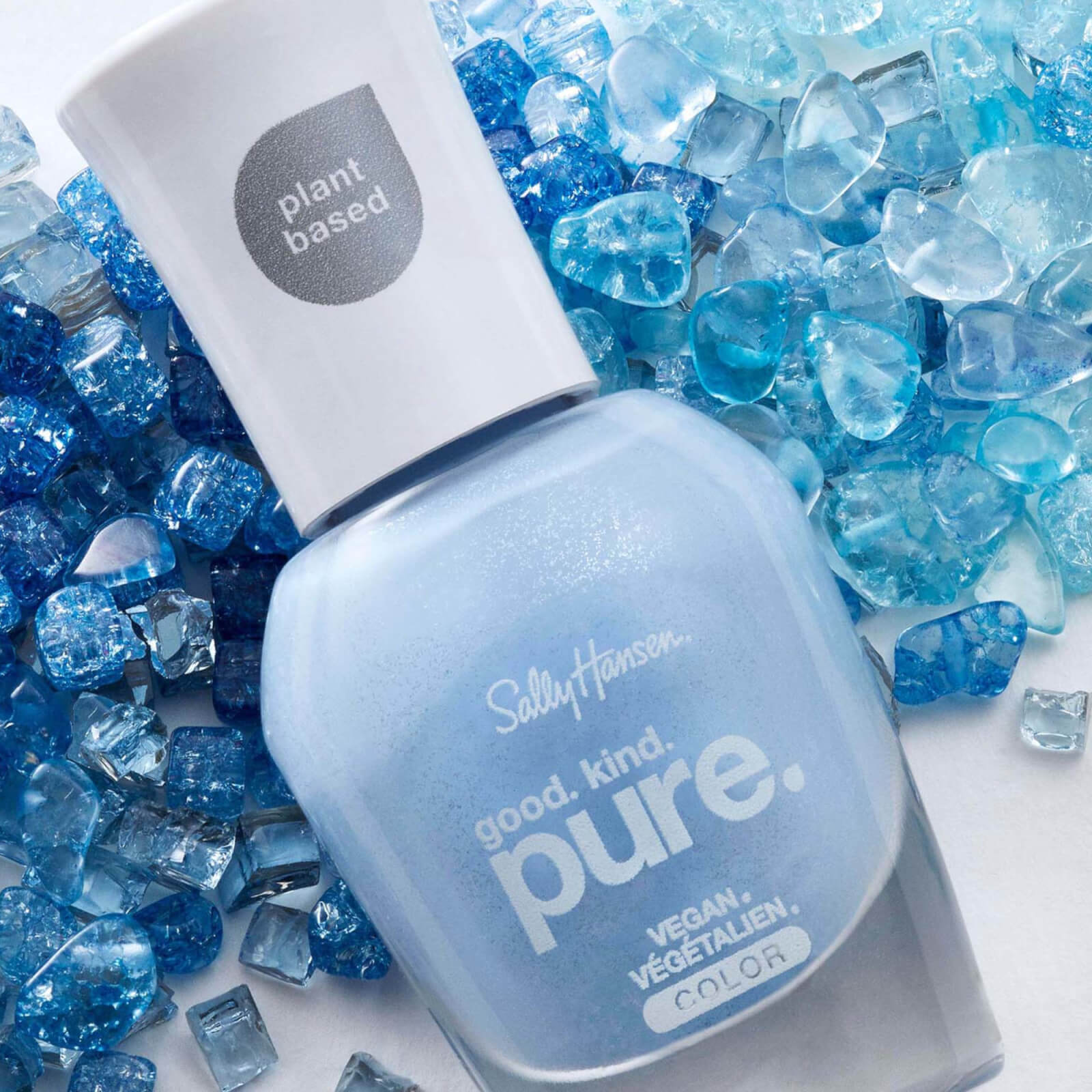 Sally Hansen Good.Kind.Pure 0.33 fl. oz (Various Shades) - Crystal Blue