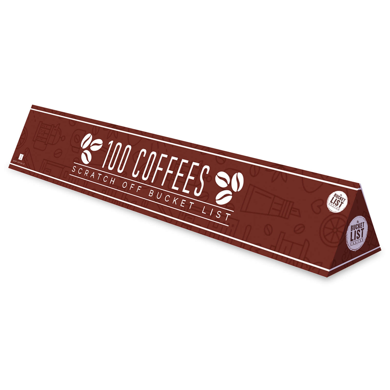 100 Coffees Bucket List Scratch Poster