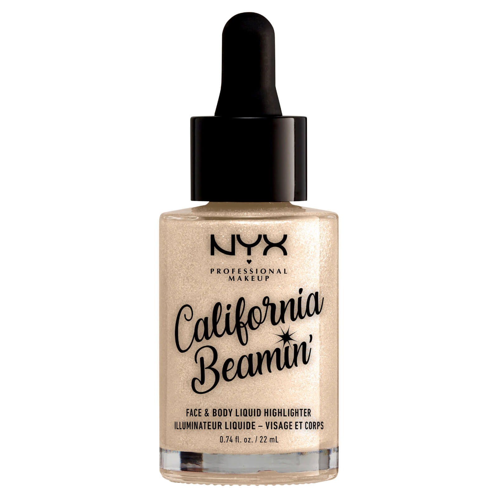 NYX Professional Makeup California Beaming Face and Body Liquid Highlighter 22ml (Various Shades) - Pearl Necklace 03