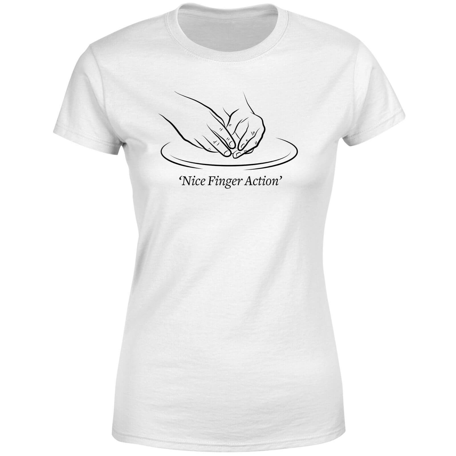Nice Finger Action Women's T-Shirt - White - 3XL - White