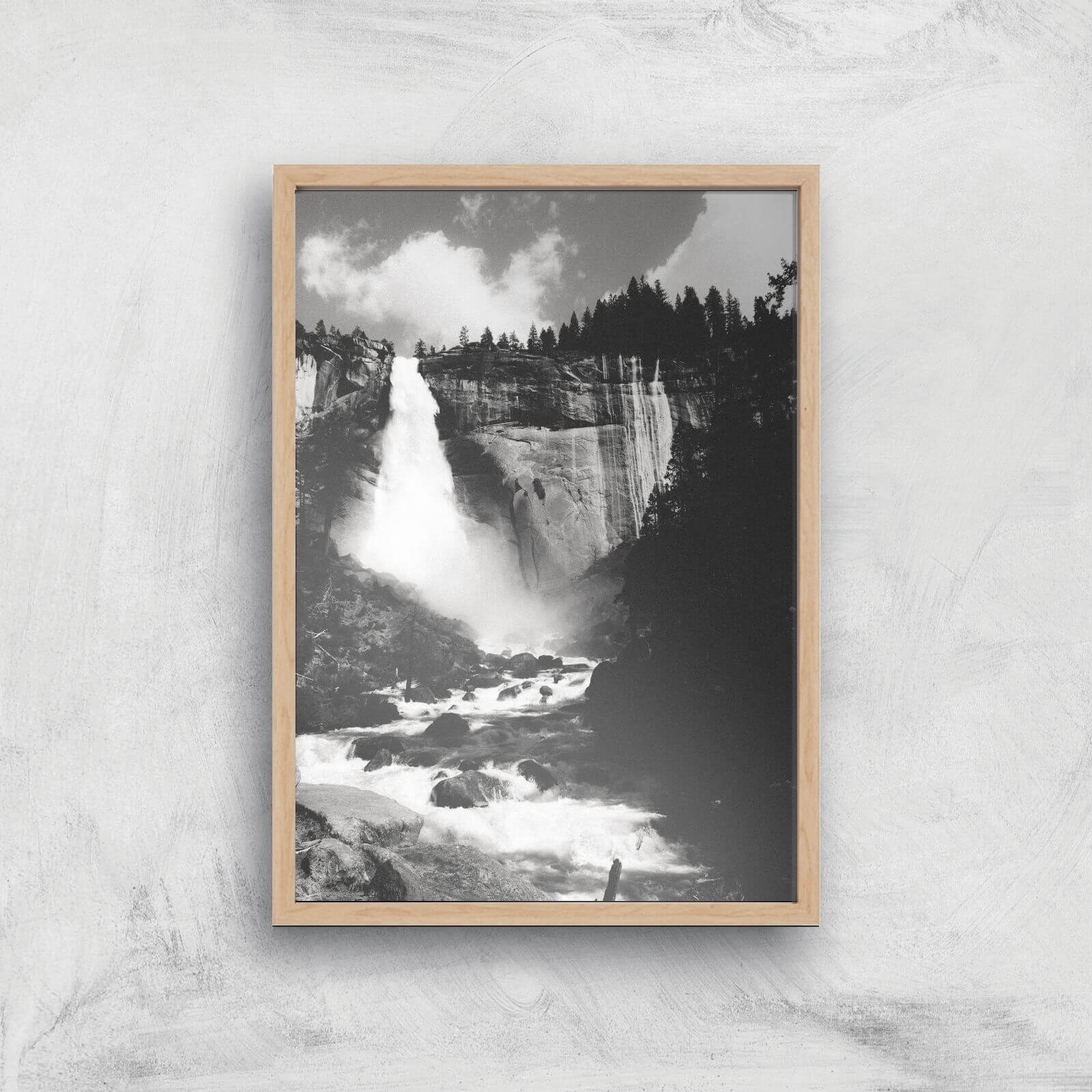 Yosemite River Giclee Art Print - A2 - Wooden Frame