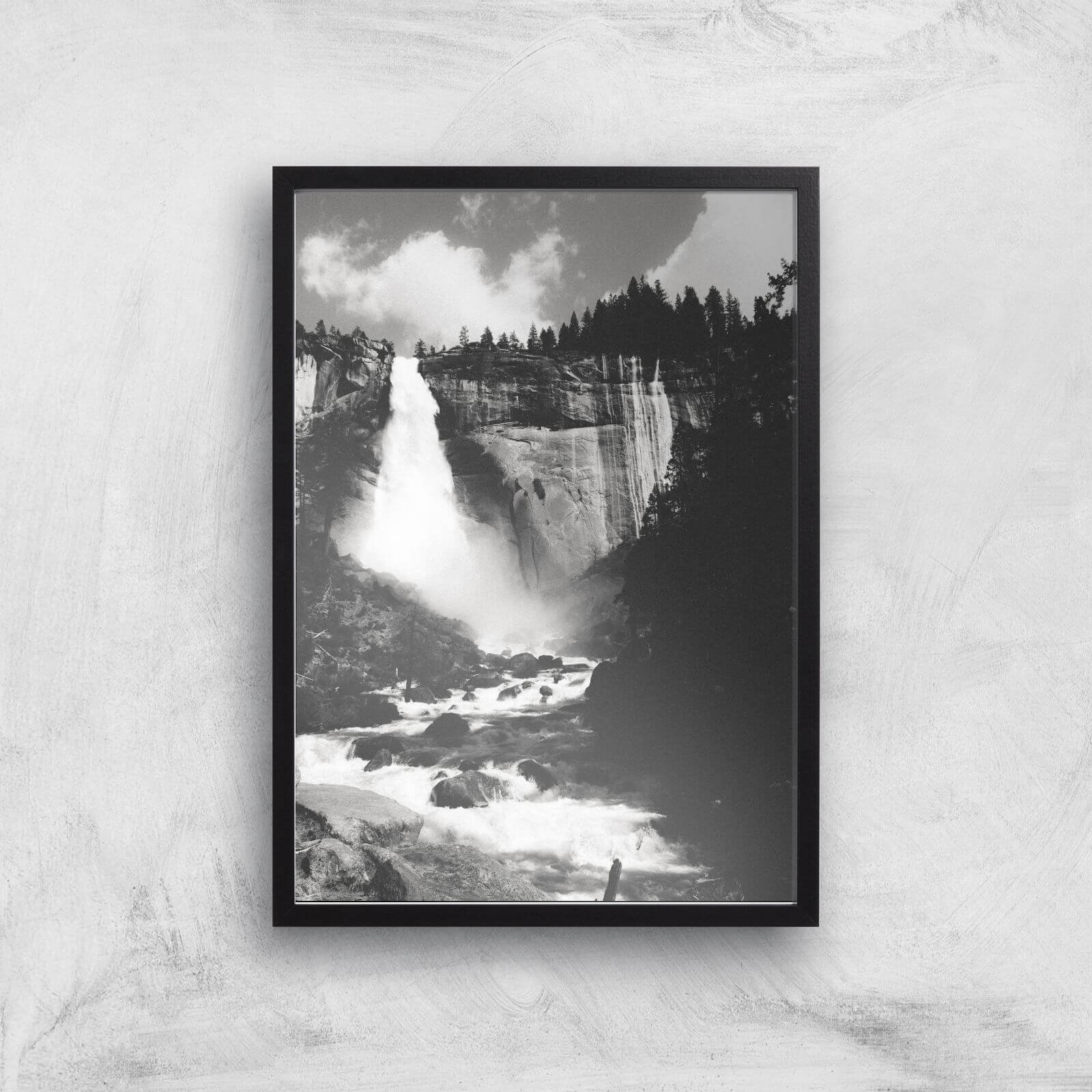 Yosemite River Giclee Art Print - A2 - Black Frame