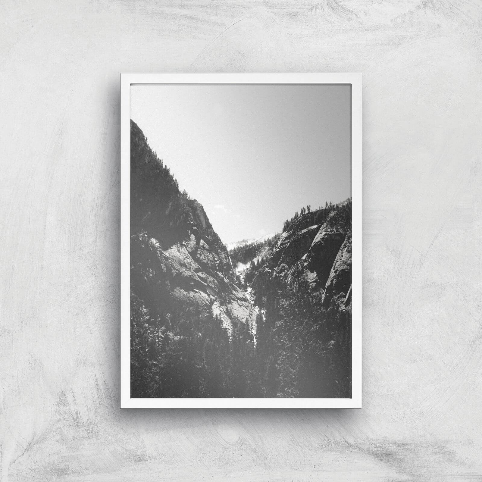 Yosemite Valley Giclee Art Print - A3 - White Frame