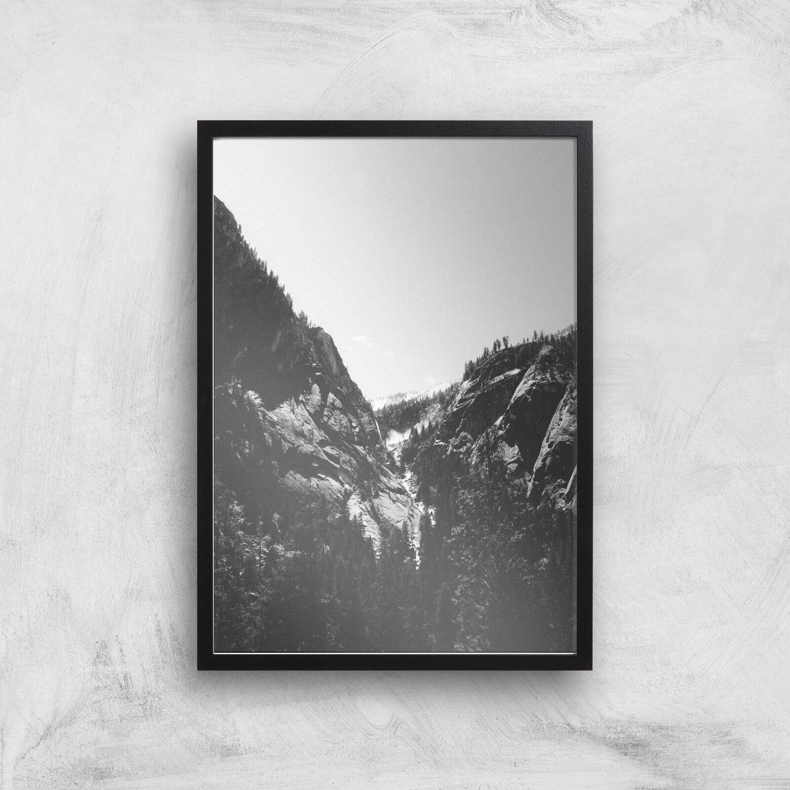 Yosemite Valley Giclee Art Print - A3 - Black Frame