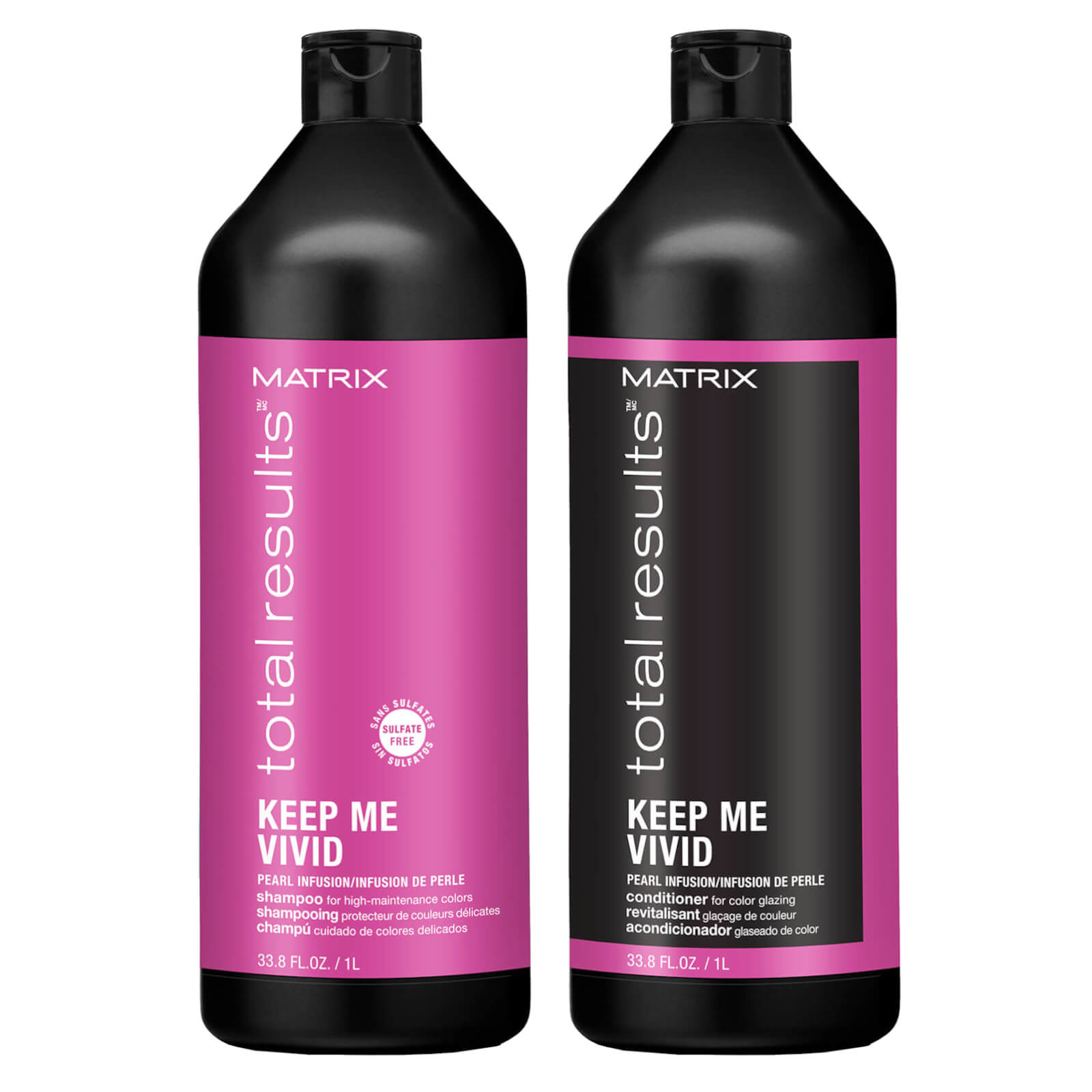Matrix Keep Me Vivid Colour Protecting Shampoo and Conditioner 1000ml Duo Set for High Maintenance C