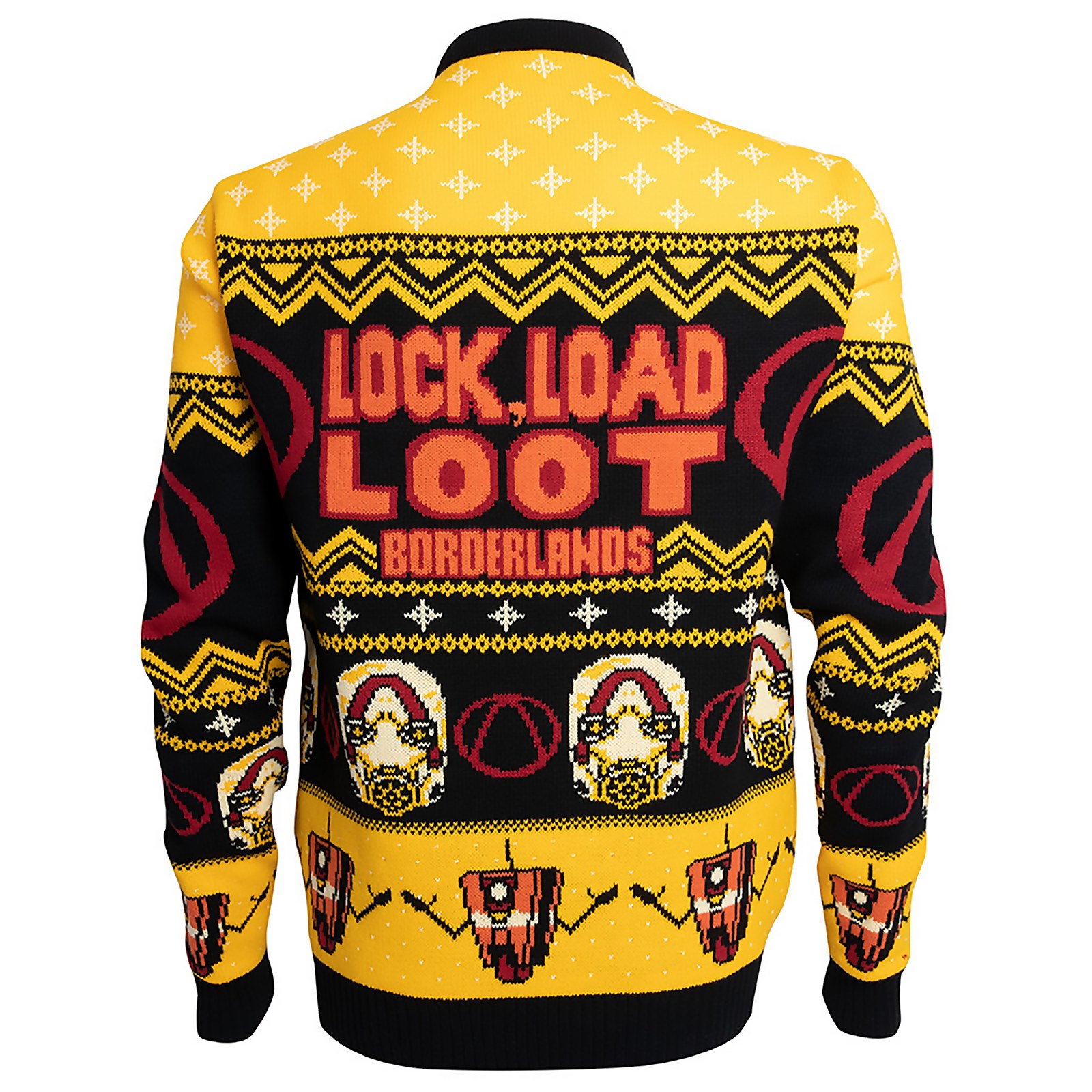 Borderlands Lock Load Loot Christmas Knitted Jumper- Black - XS