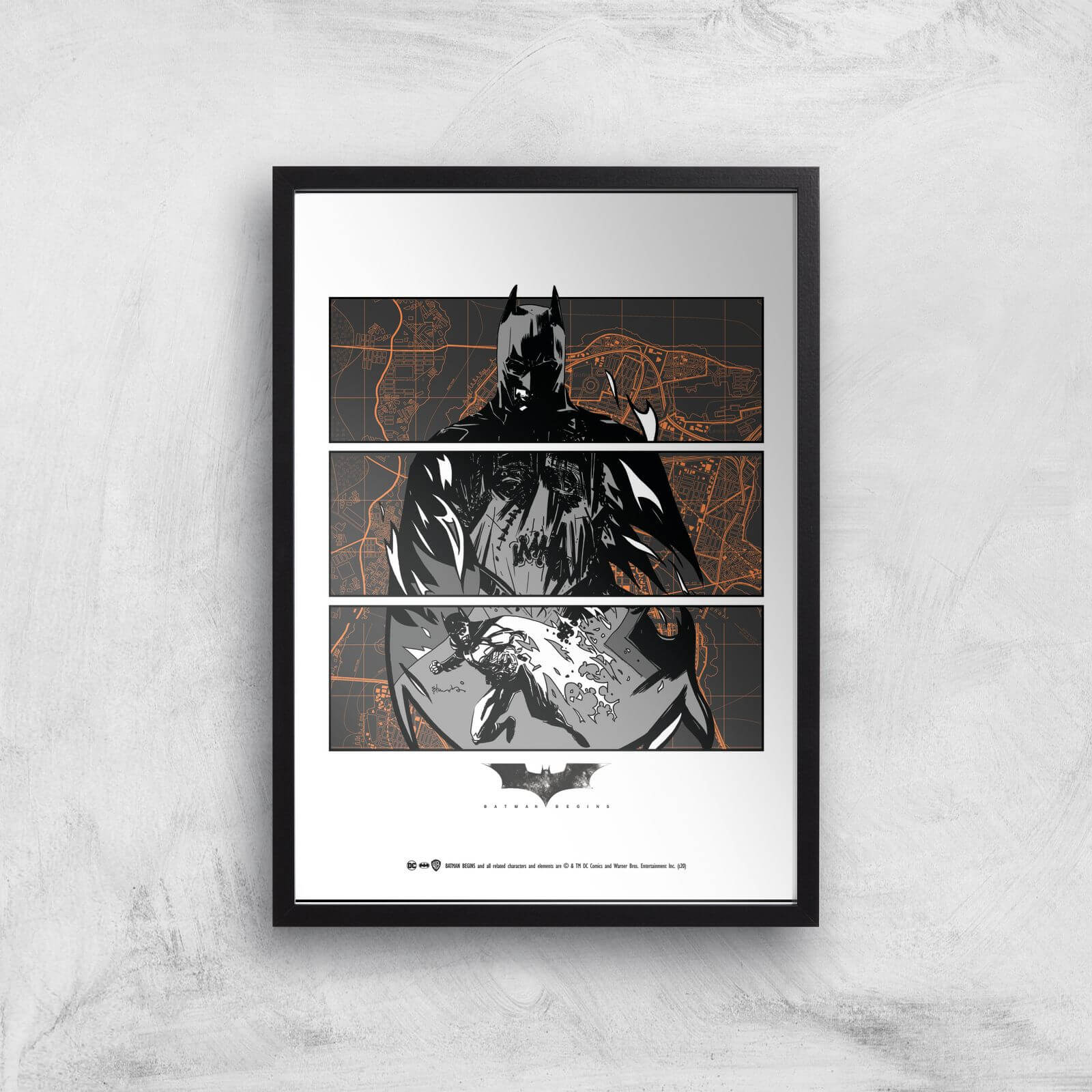 

Batman Begins Poster Giclee Art Print - A3 - Black Frame