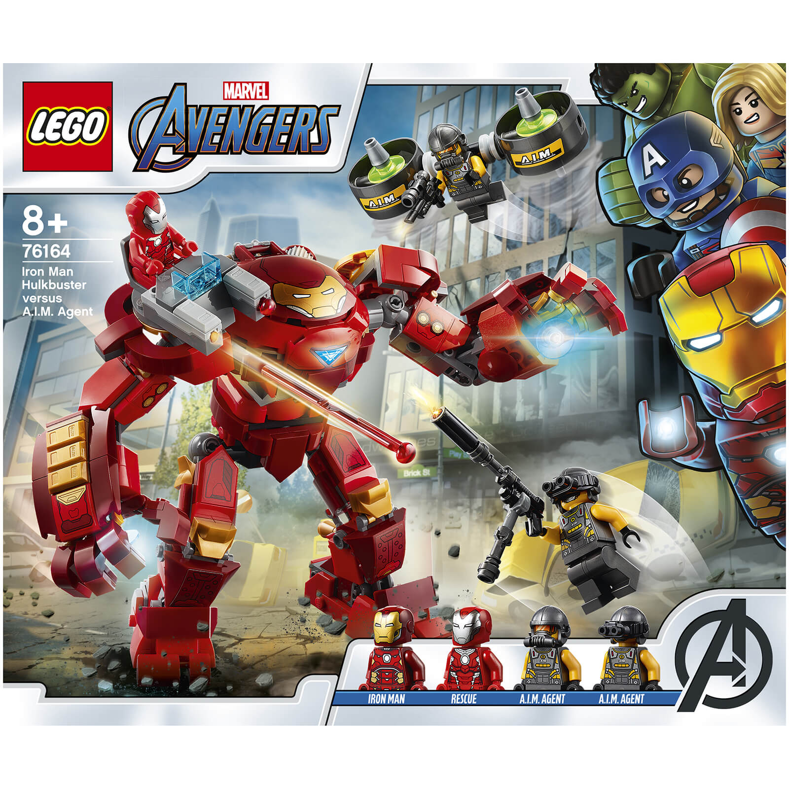 LEGO Marvel Iron Man Hulkbuster vs. A.I.M. Agent Toy (76164)