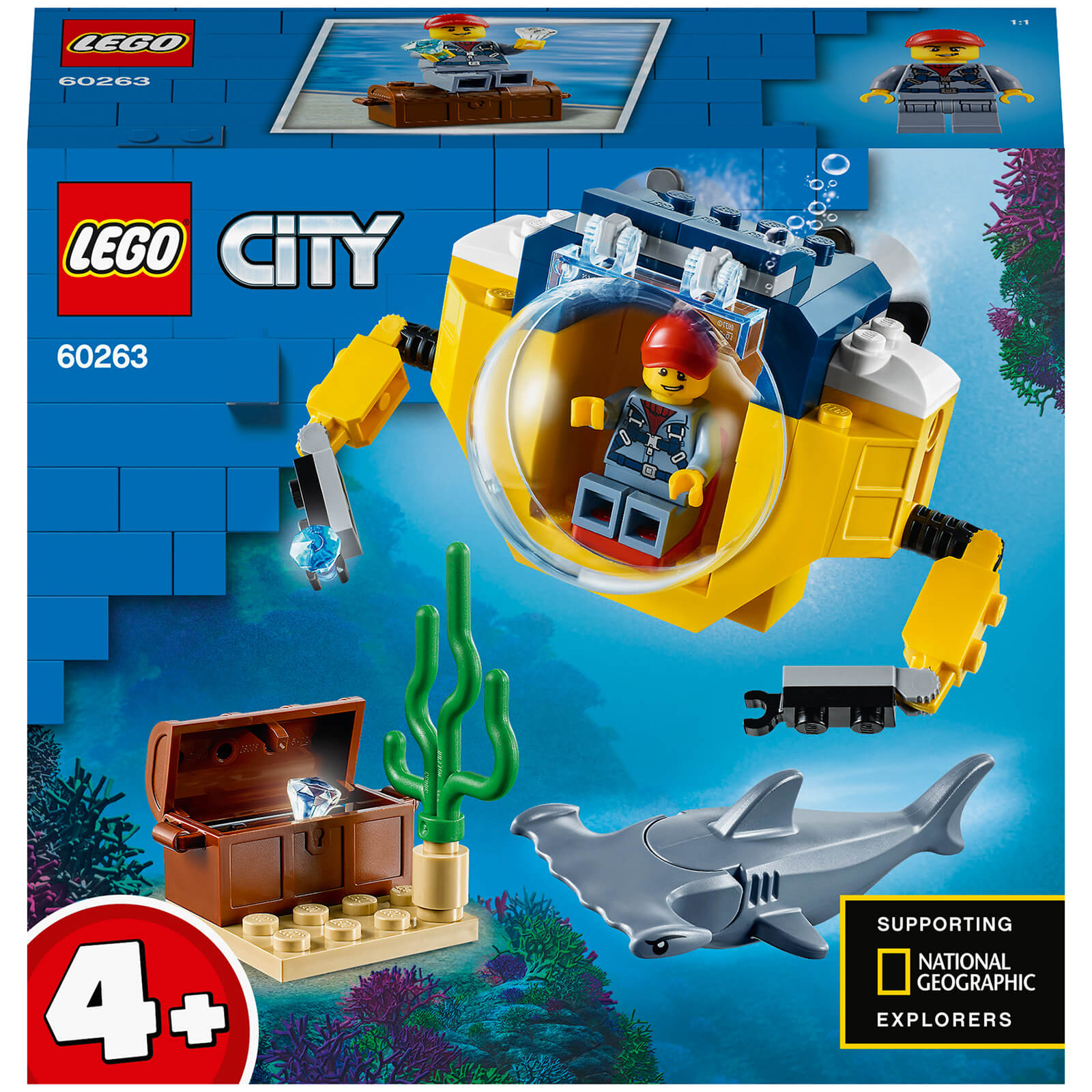 LEGO City: 4+ Ocean Mini-Submarine Deep Sea Set (60263)