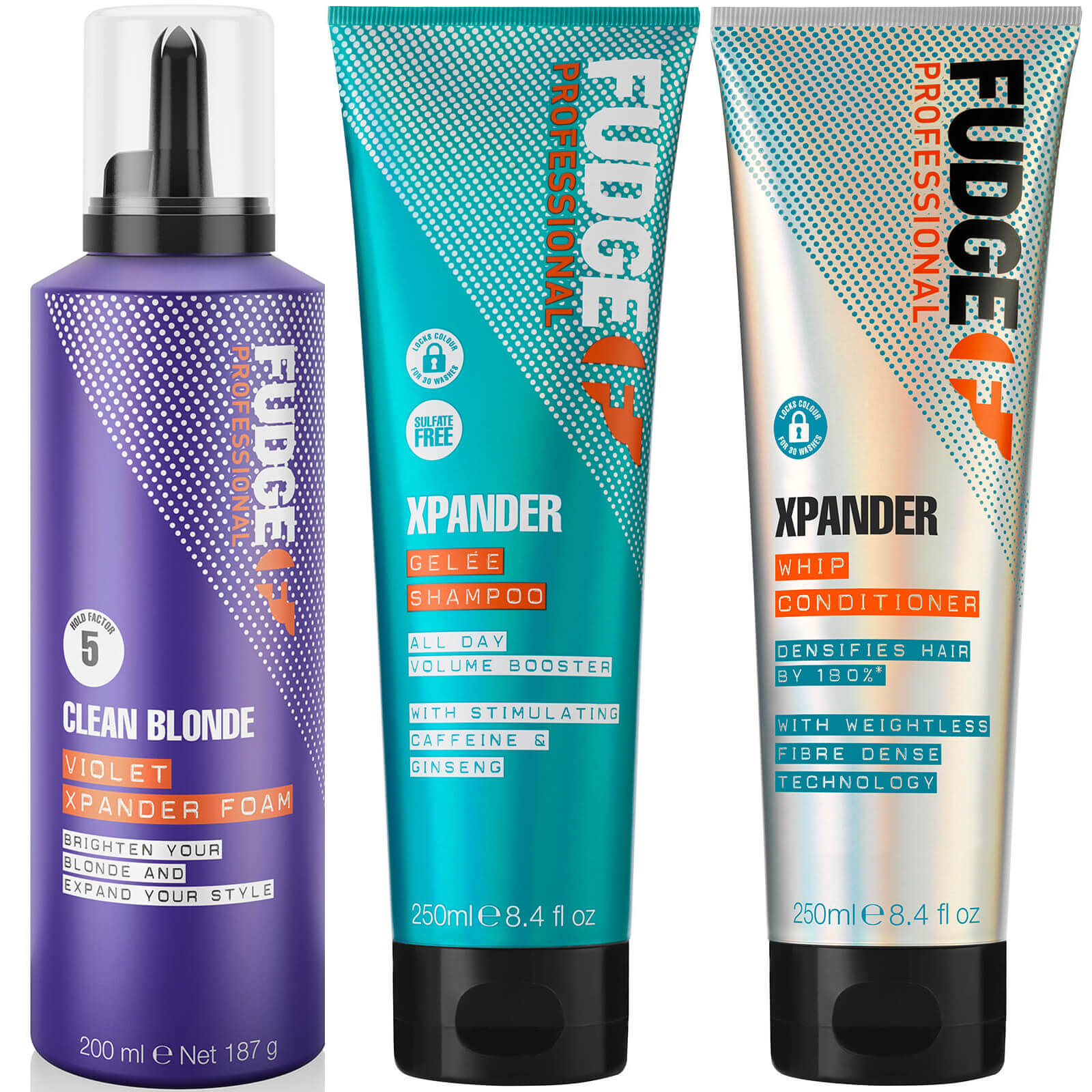 

Fudge Professional Xpander Shampoo, Conditioner and Hair Thickener Bundle