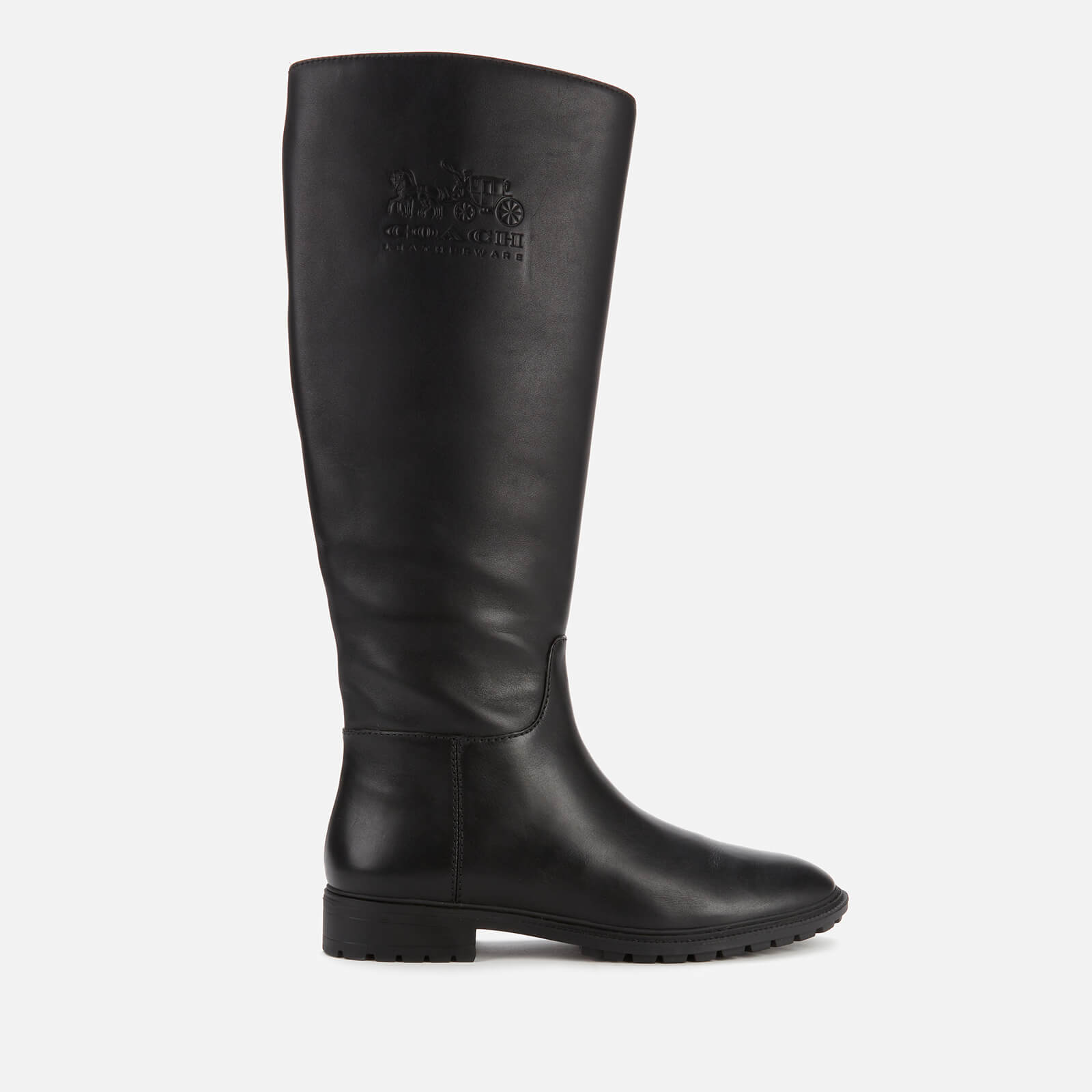 Coach Women's Fynn Leather Knee High Boots - Black - UK 4