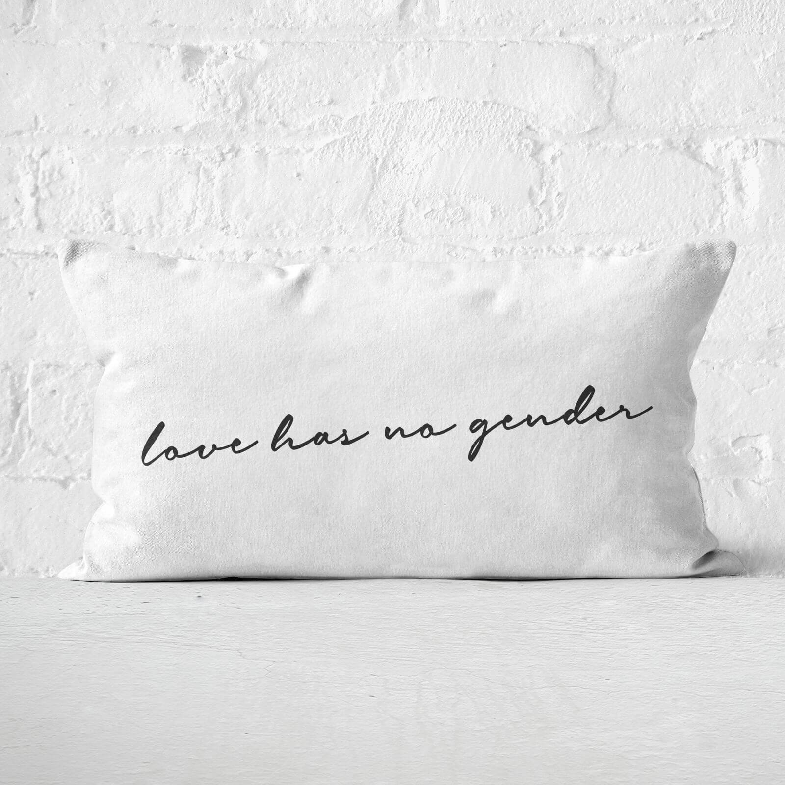 Miss Greedy Love Has No Gender Rectangular Cushion - 30x50cm - Soft Touch